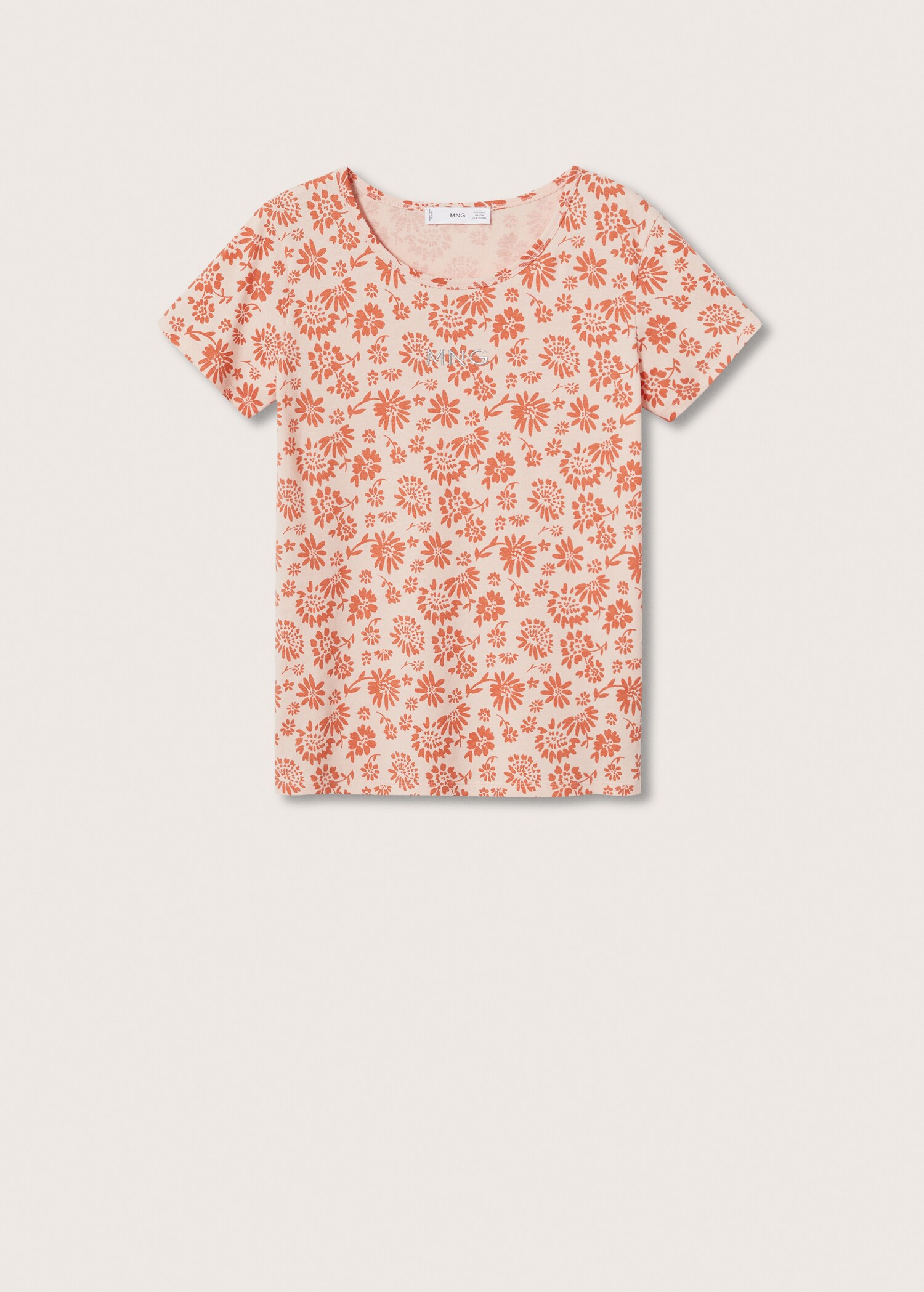 Printed cotton-blend T-shirt - Article without model