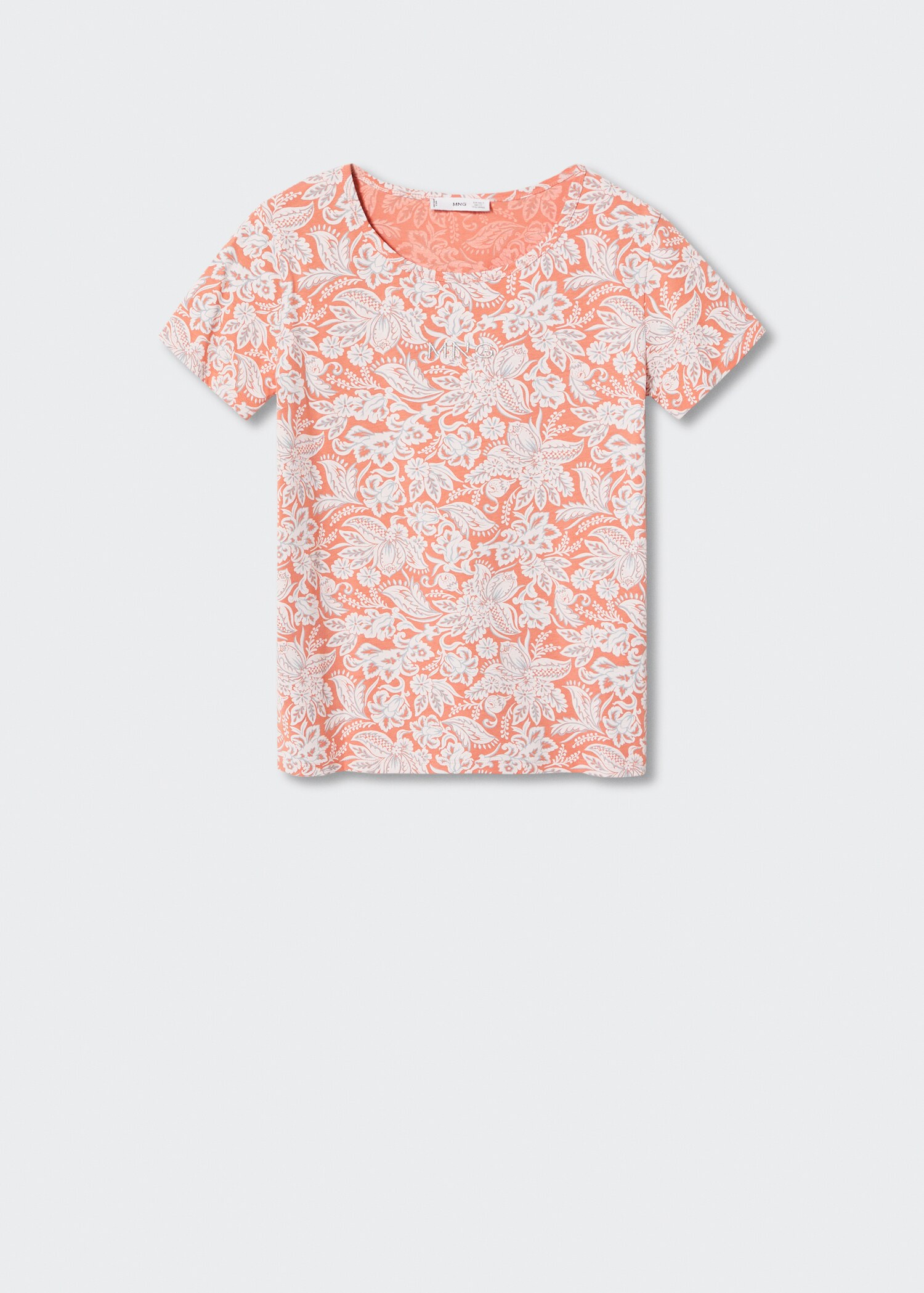 Printed cotton-blend T-shirt - Article without model
