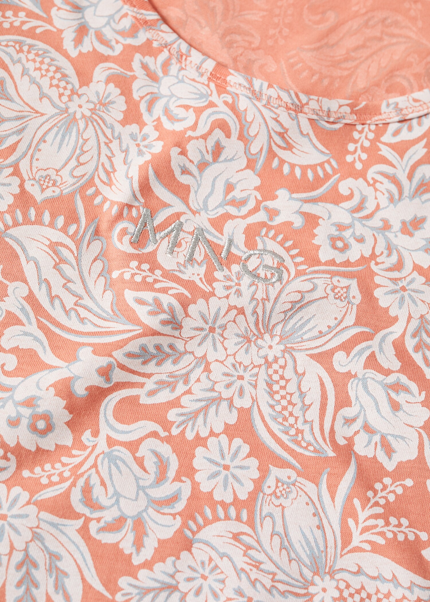 Printed cotton-blend T-shirt - Details of the article 8