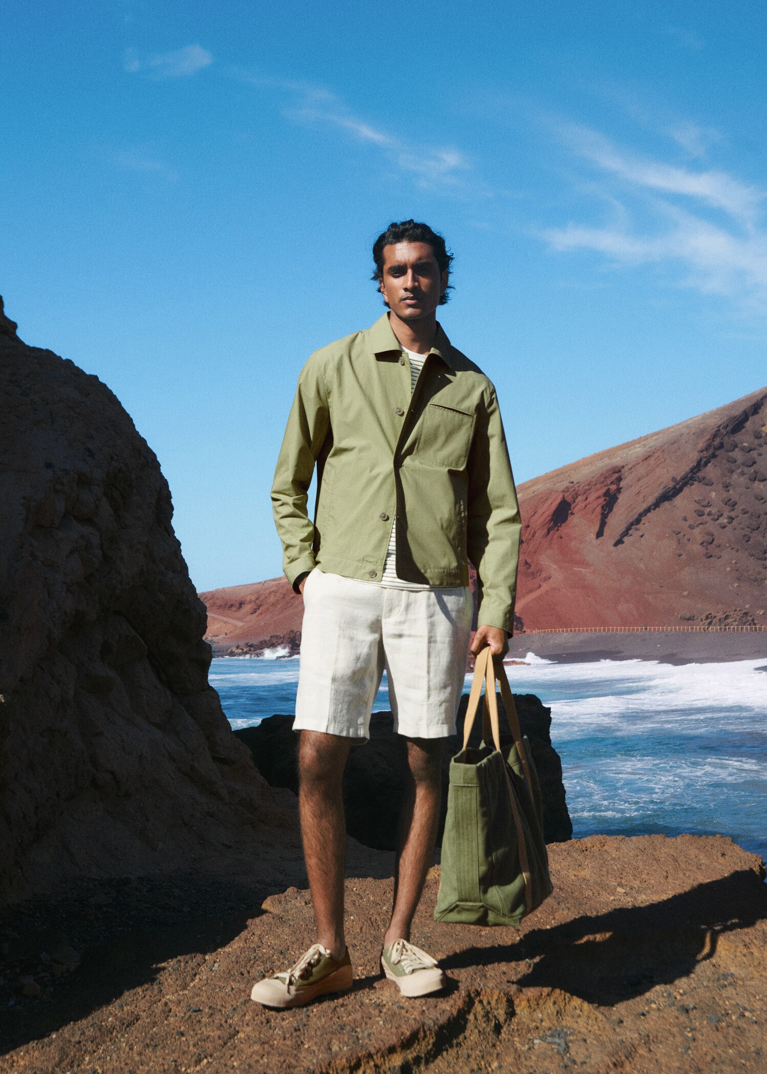 100% linen shorts - Details of the article 5