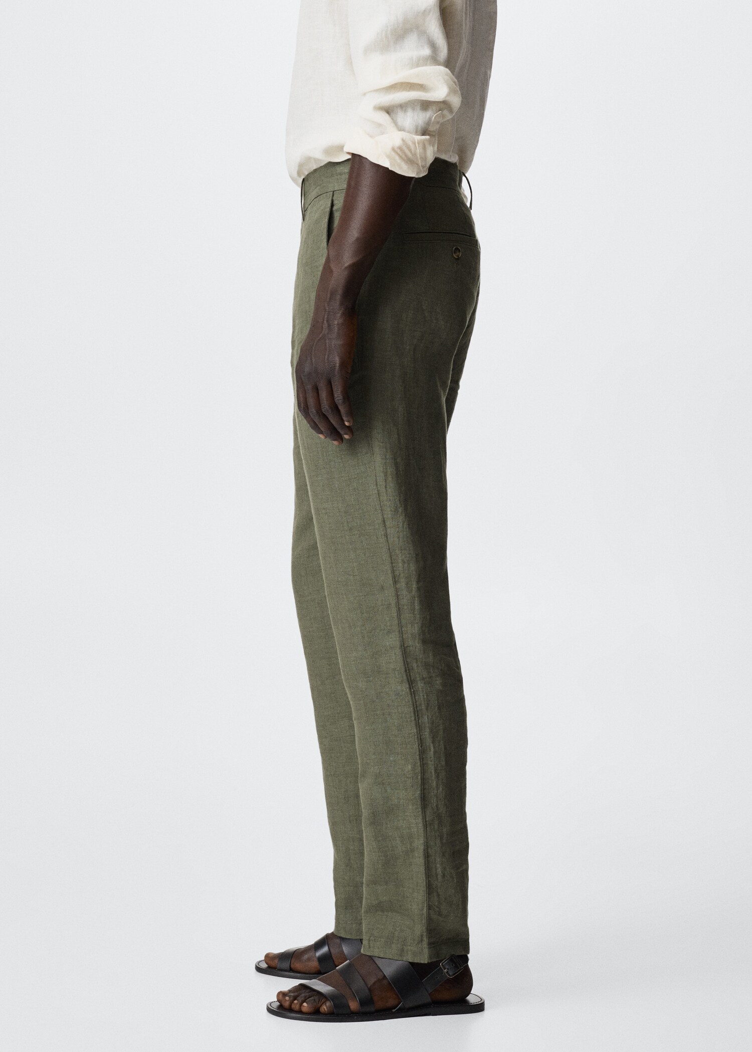 Pantalon lin slim fit - Détail de l'article 2