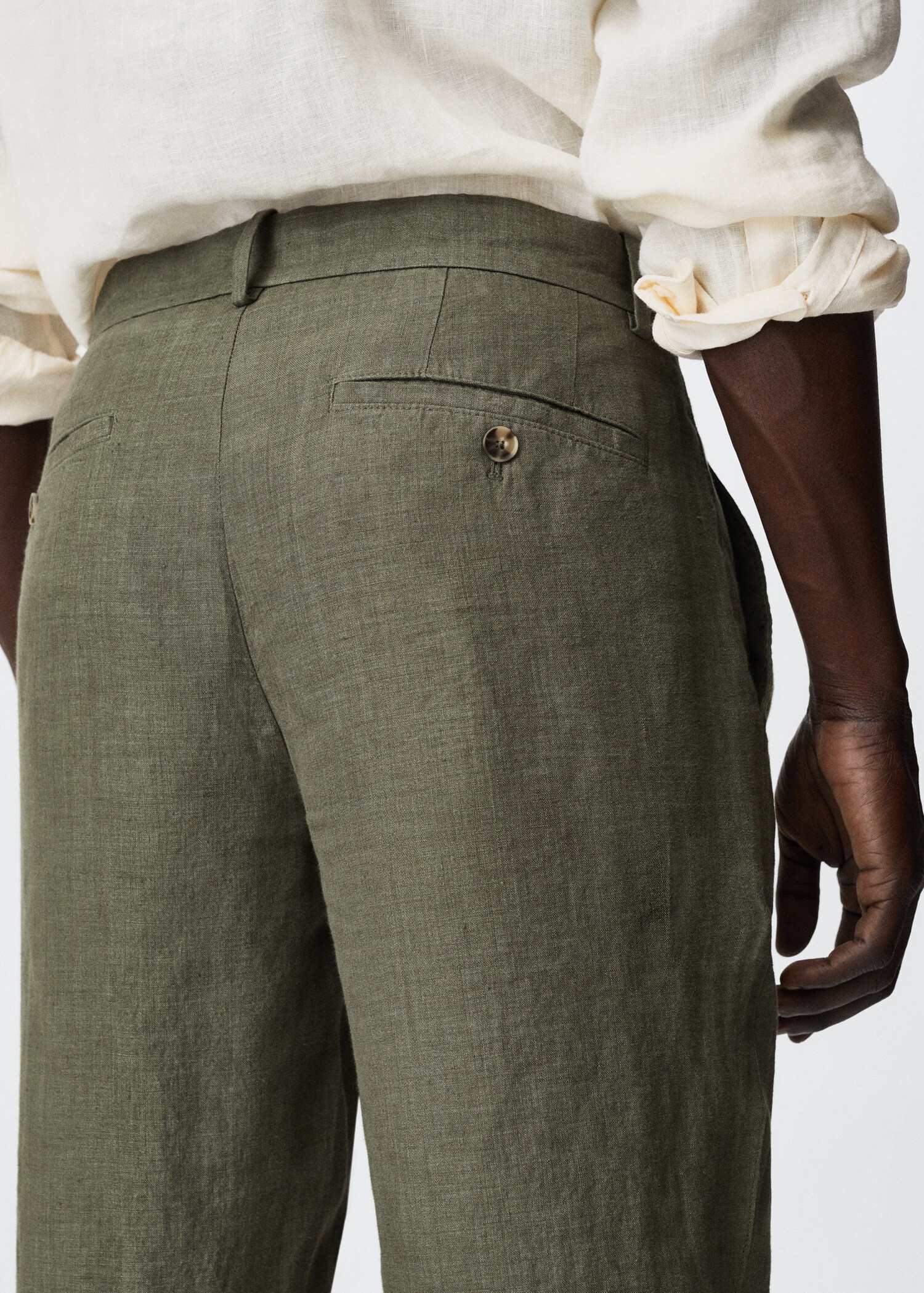 Pantalon lin slim fit - Détail de l'article 3