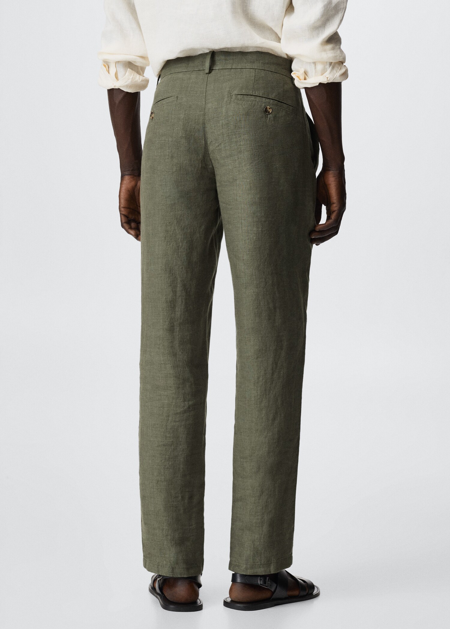 Pantalon lin slim fit - Verso de l’article