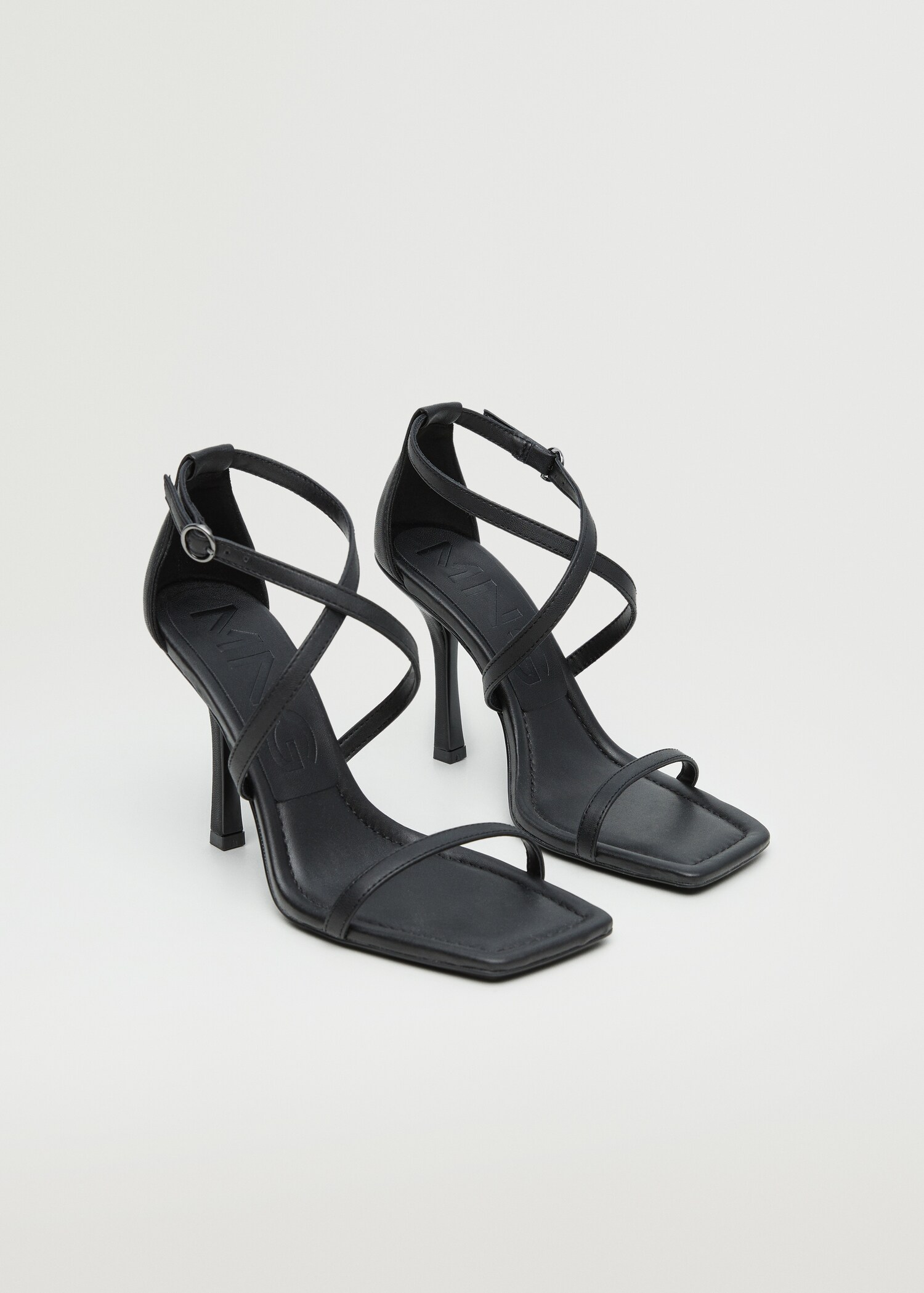 Strappy heeled sandals - Medium plane