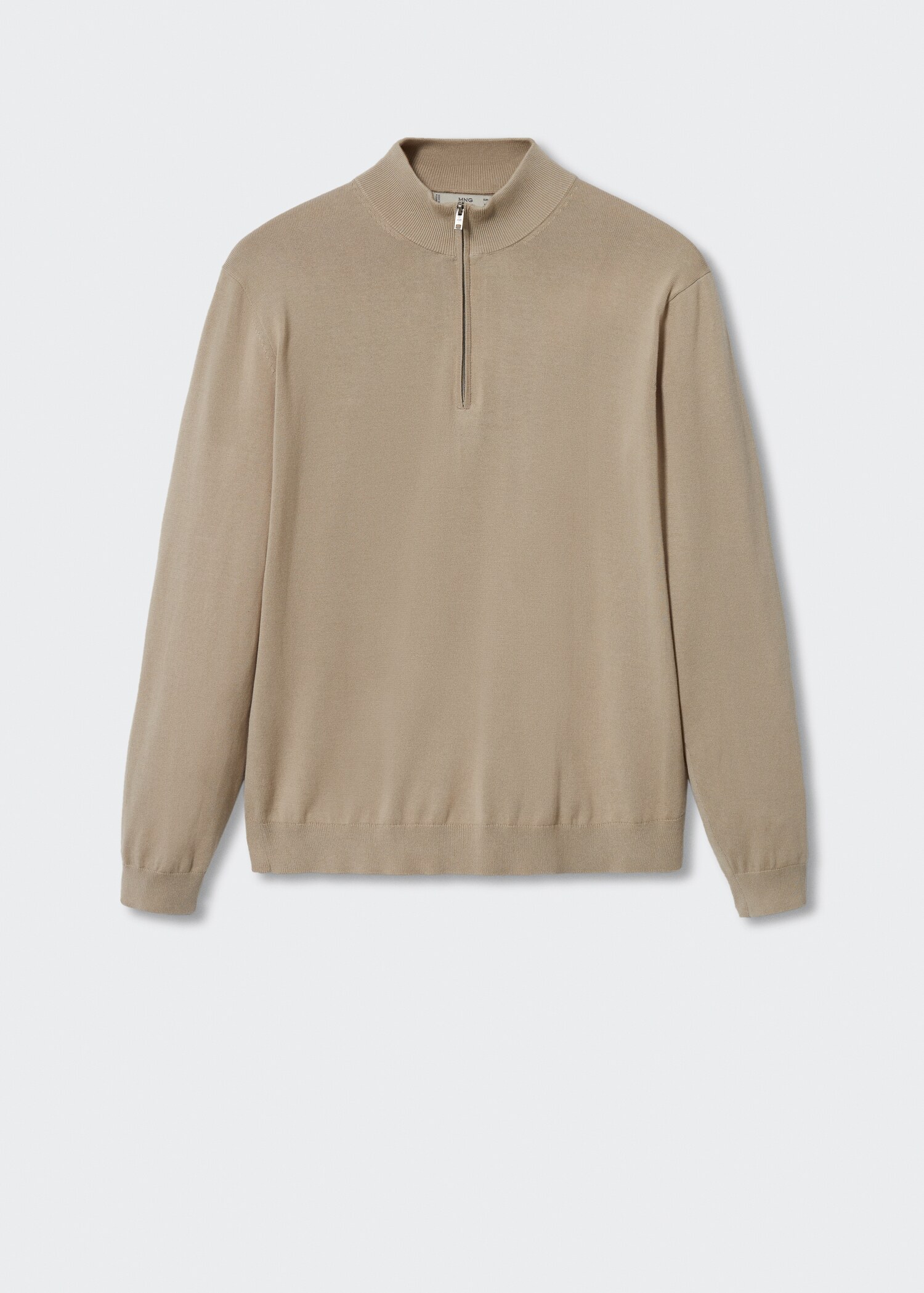Pull-over coton zippé - Article sans modèle