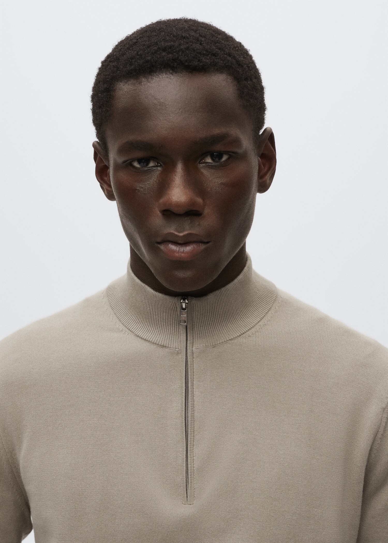 Pull-over coton zippé - Détail de l'article 1