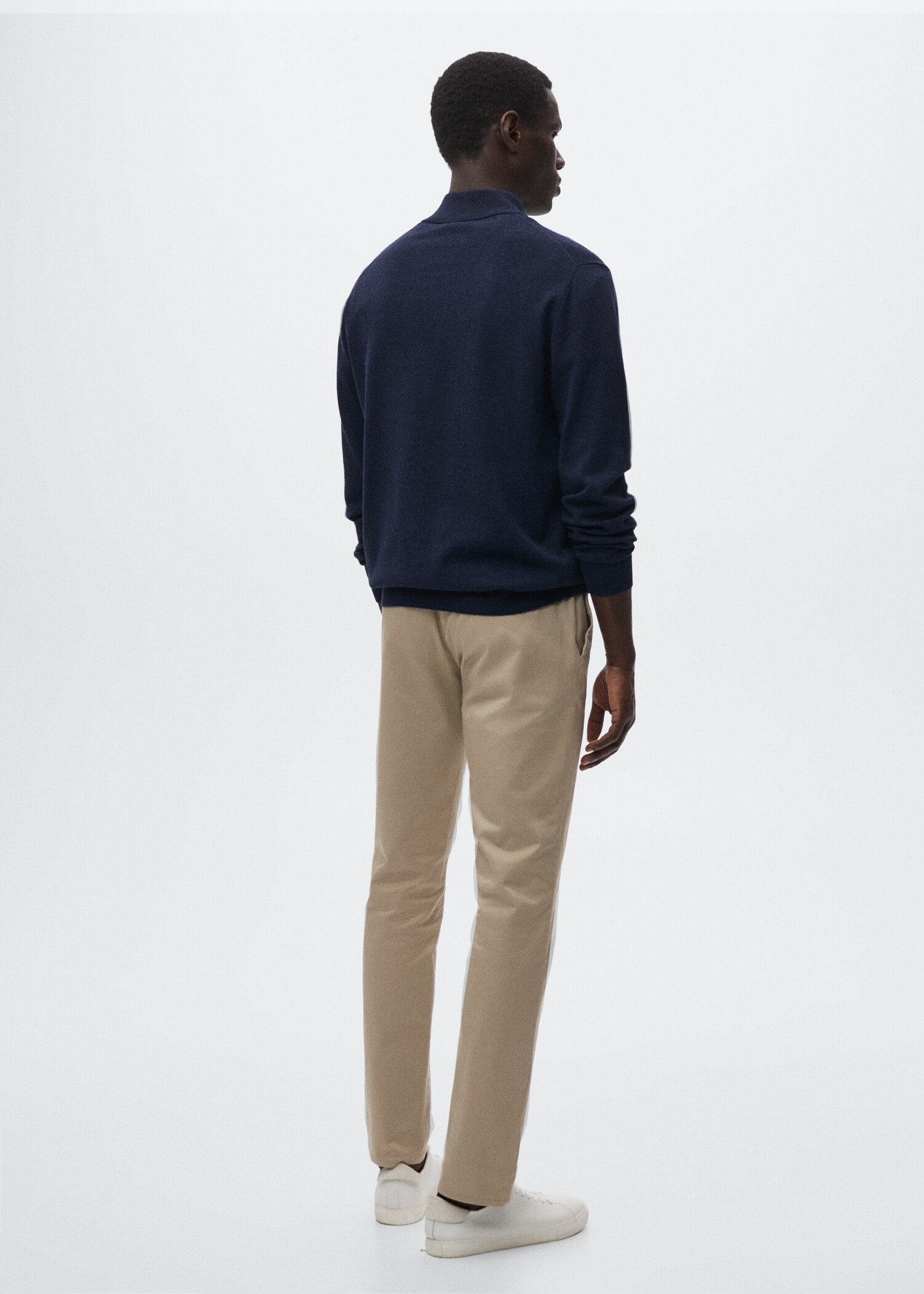 Pull-over coton zippé - Verso de l’article