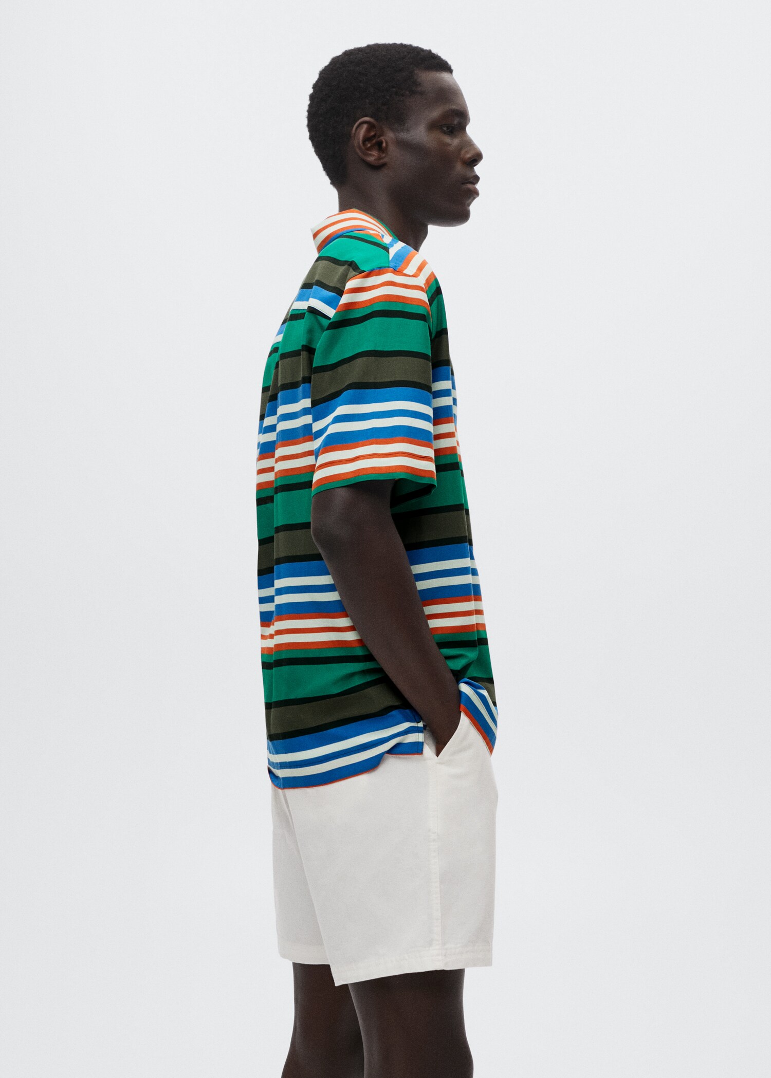 Camisa fluida riscas - Pormenor do artigo 2