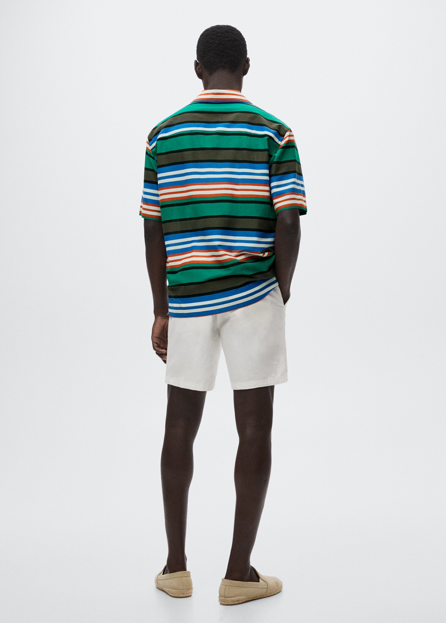 Camisa fluida riscas - Verso do artigo