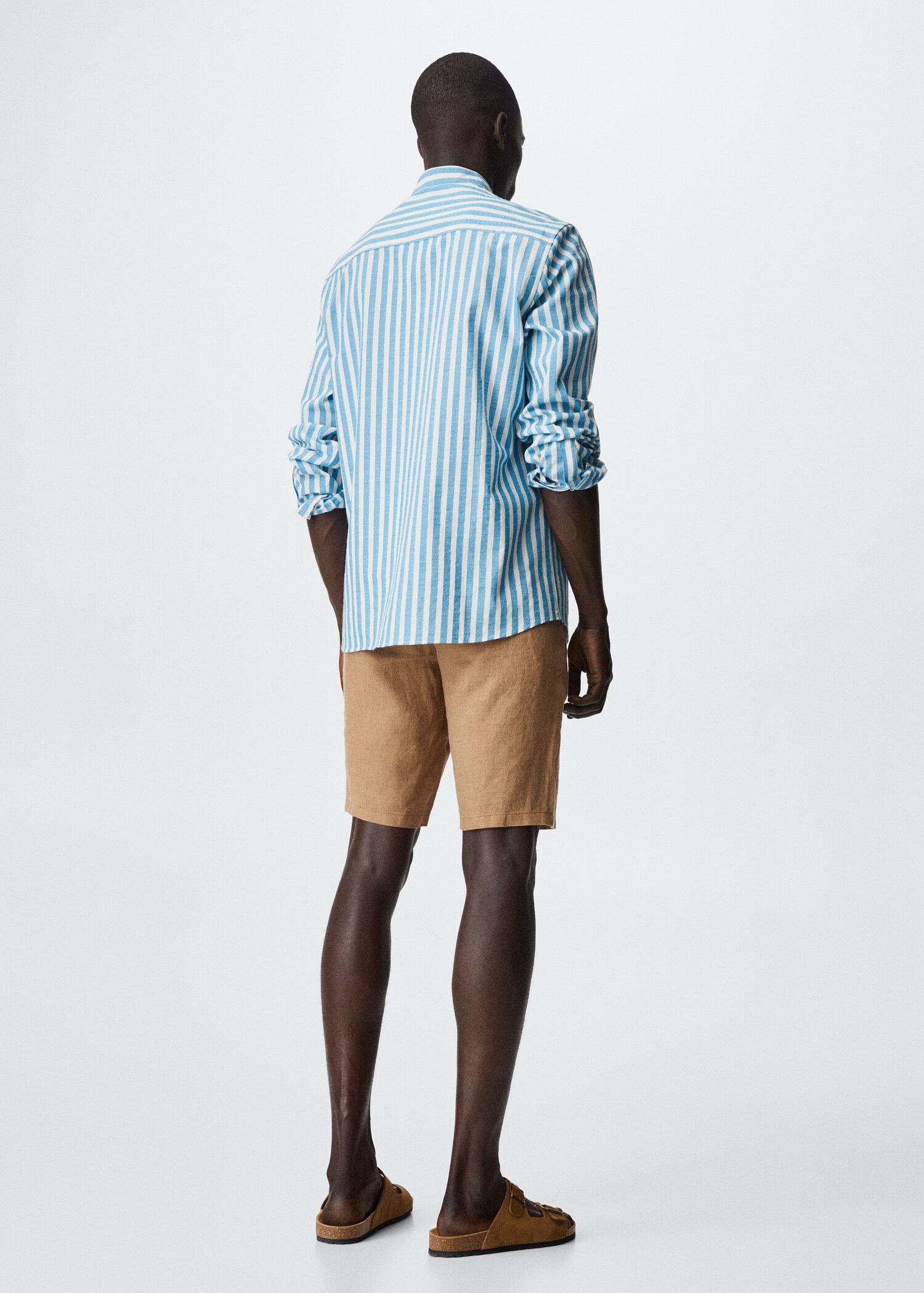 Camisa cuello mao rayas - Reverso del artículo
