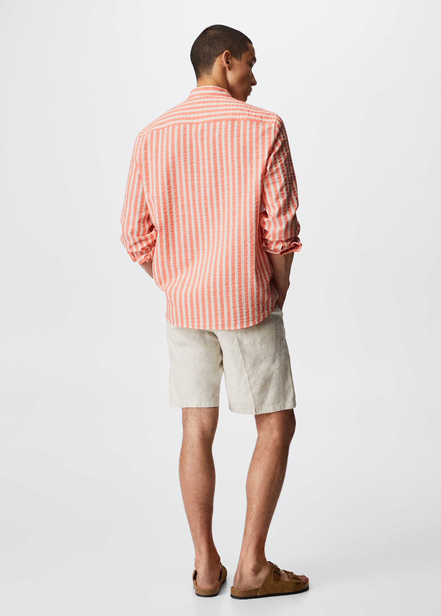 Camisa cuello mao rayas - Reverso del artículo
