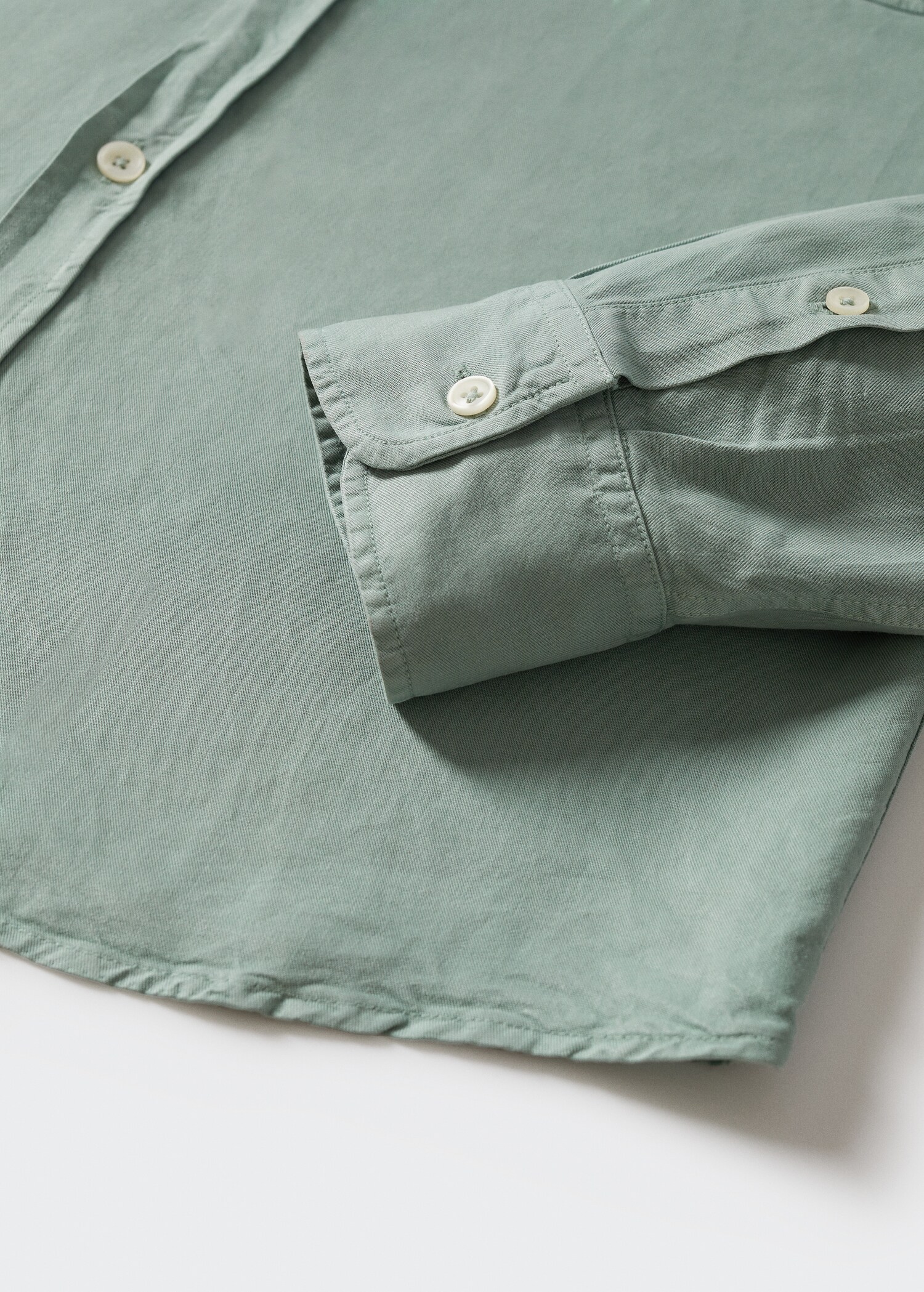 Flowy regular-fit lyocell shirt - Details of the article 7