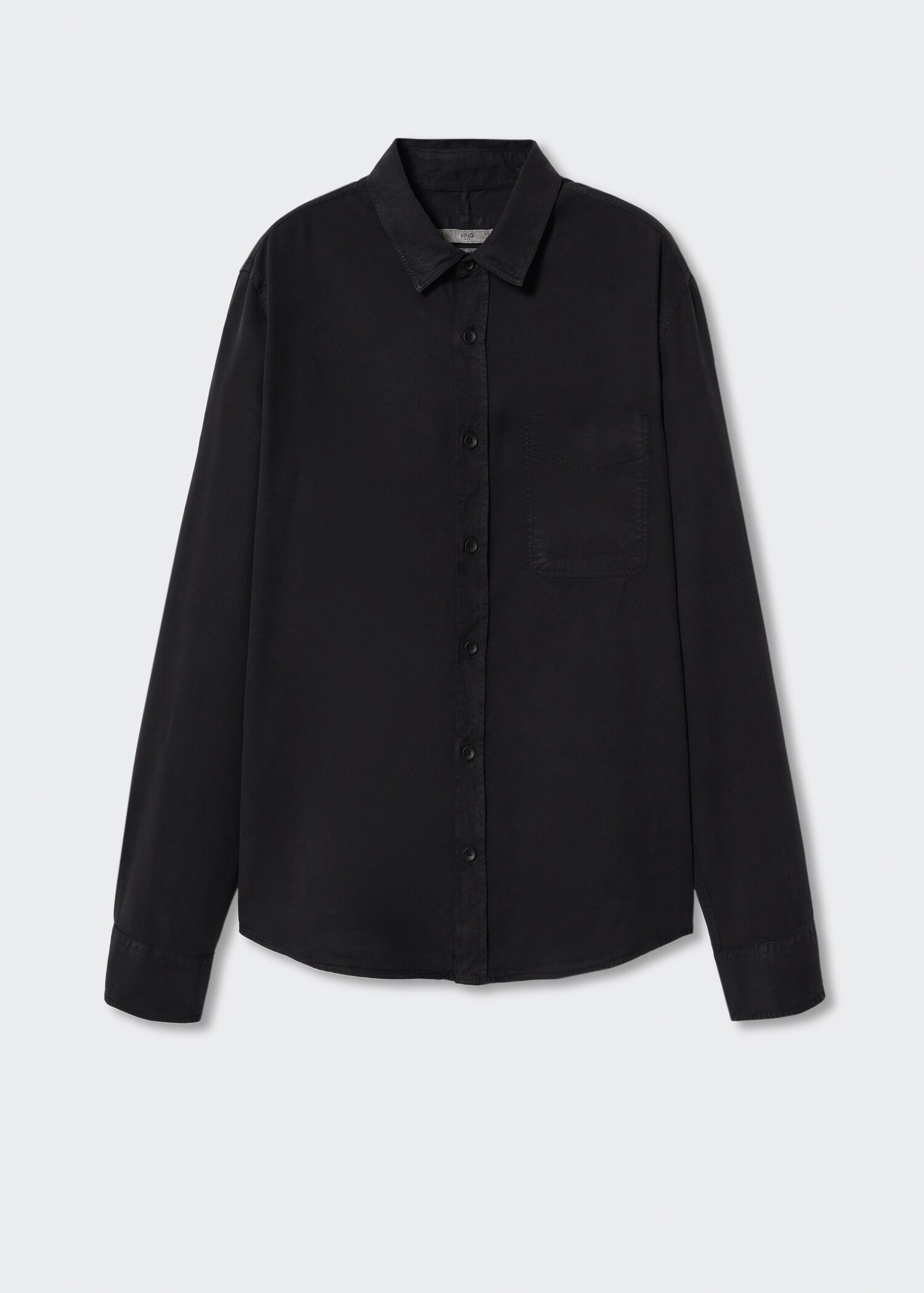 Flowy regular-fit lyocell shirt - Article without model