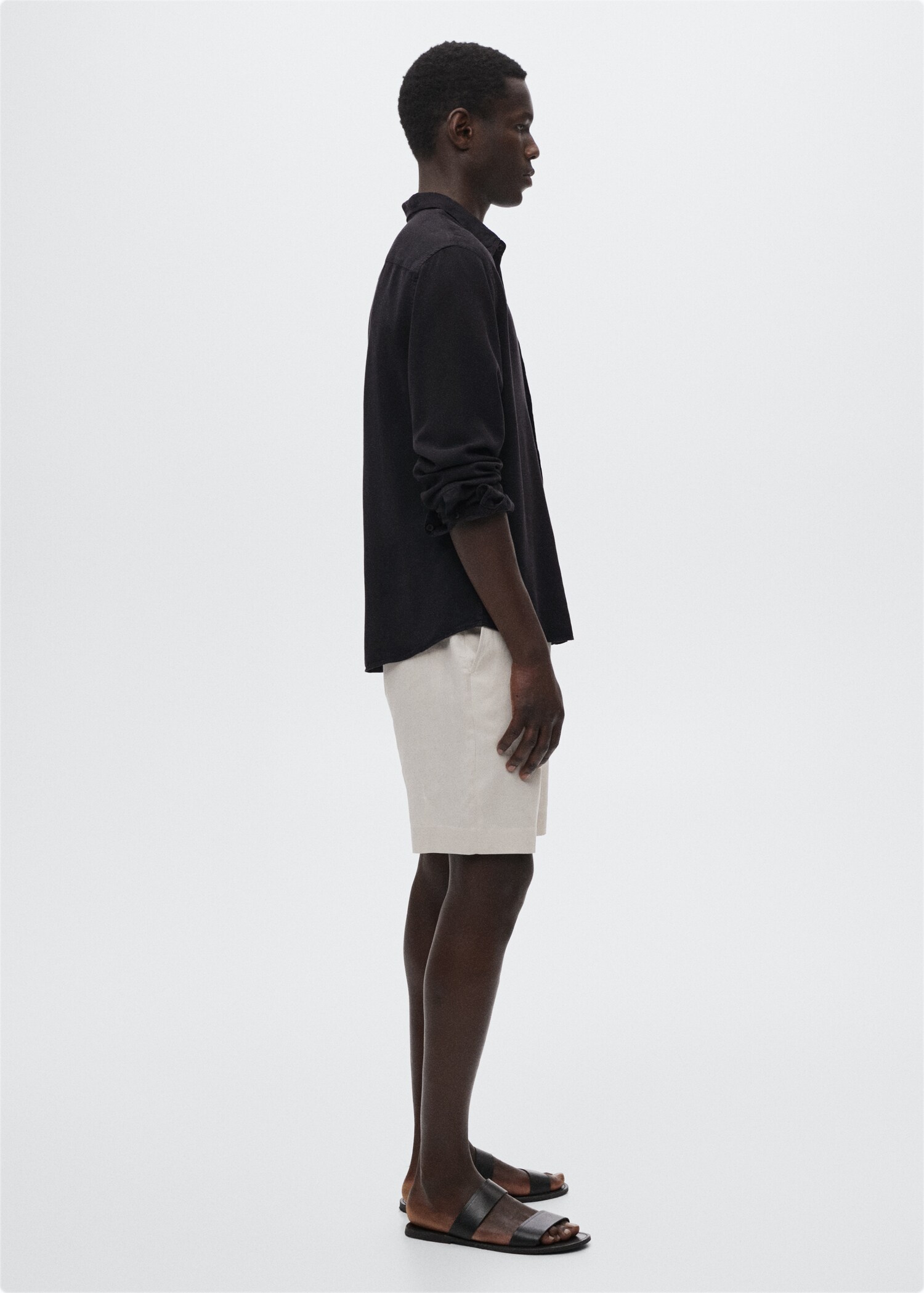 Flowy regular-fit lyocell shirt - Details of the article 2