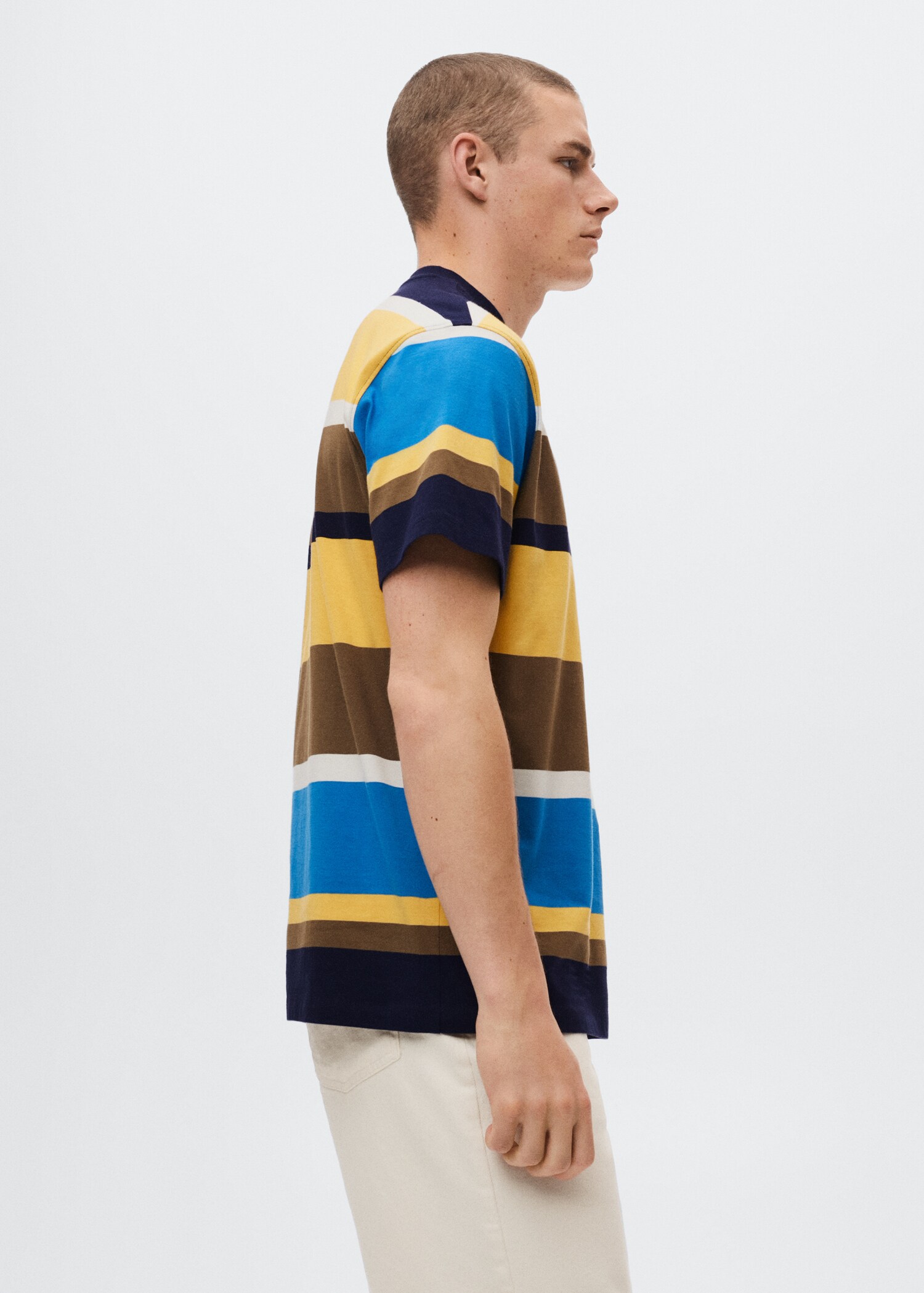 Striped cotton T-shirt - Details of the article 2