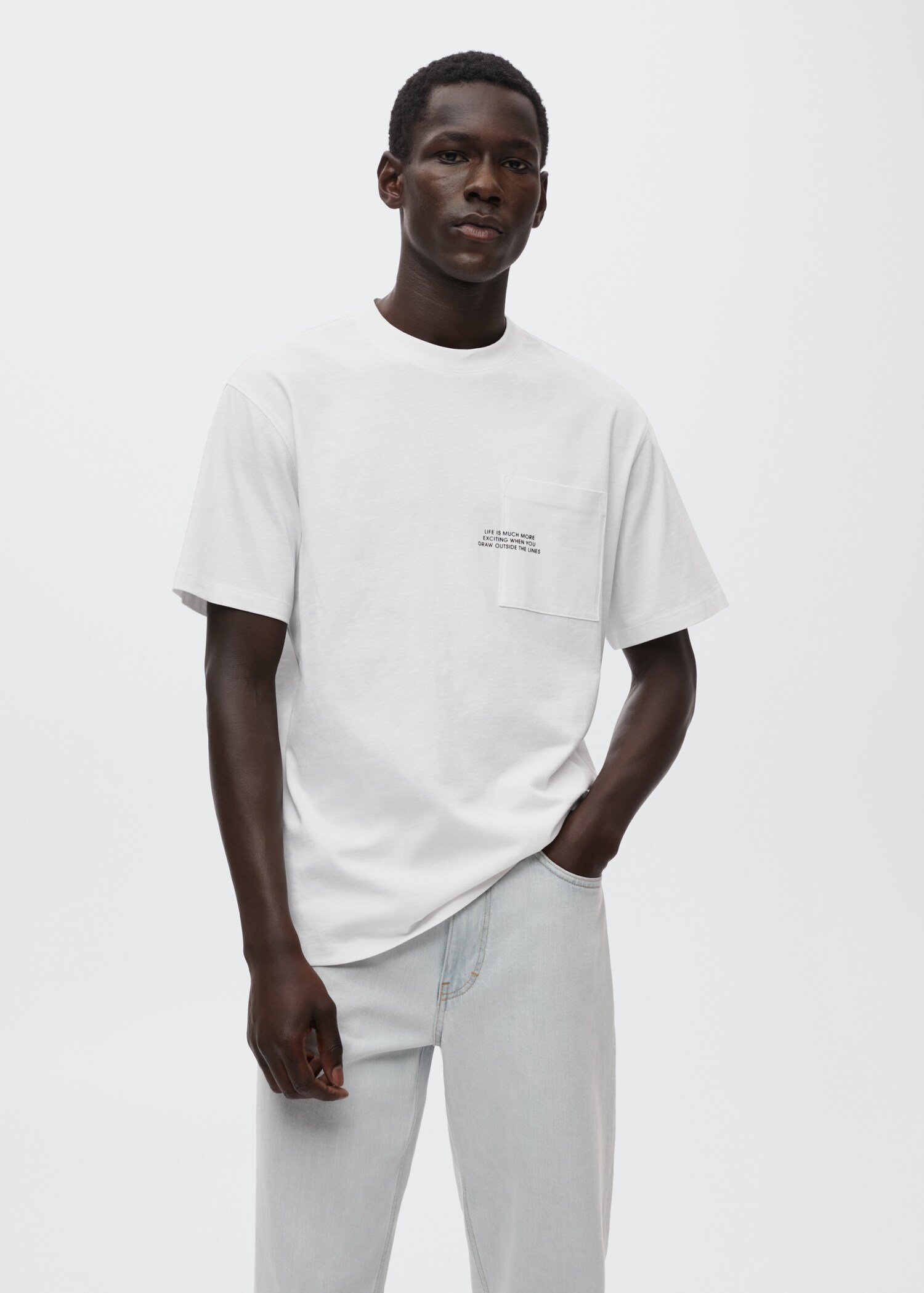 Camiseta estampada algodón - Plano medio