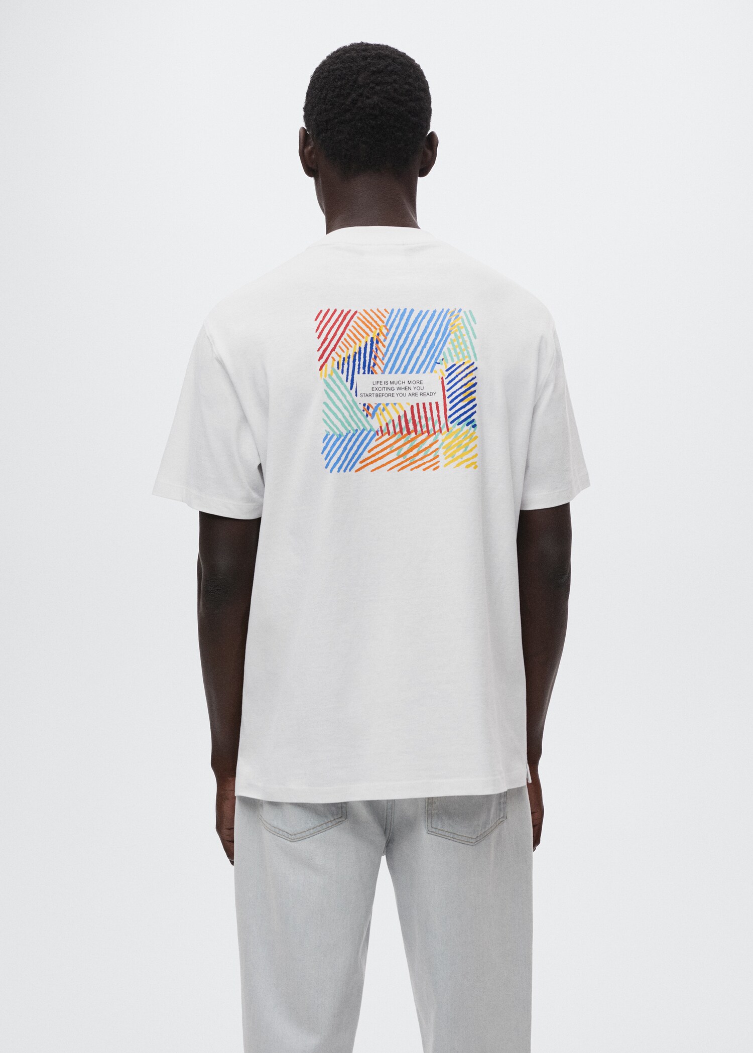 Camiseta estampada algodón - Reverso del artículo