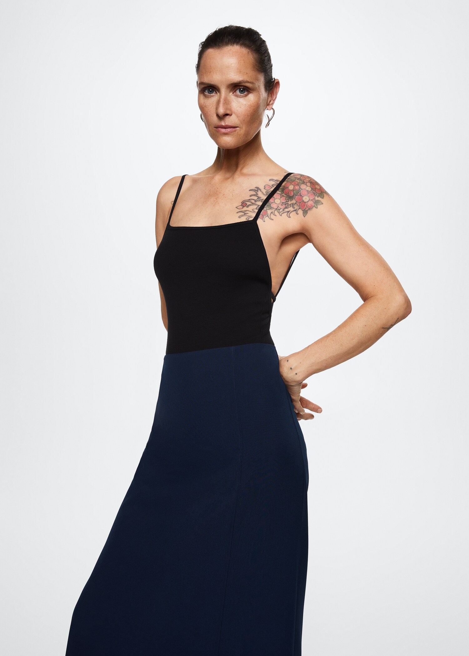 Slit hem skirt - Medium plane