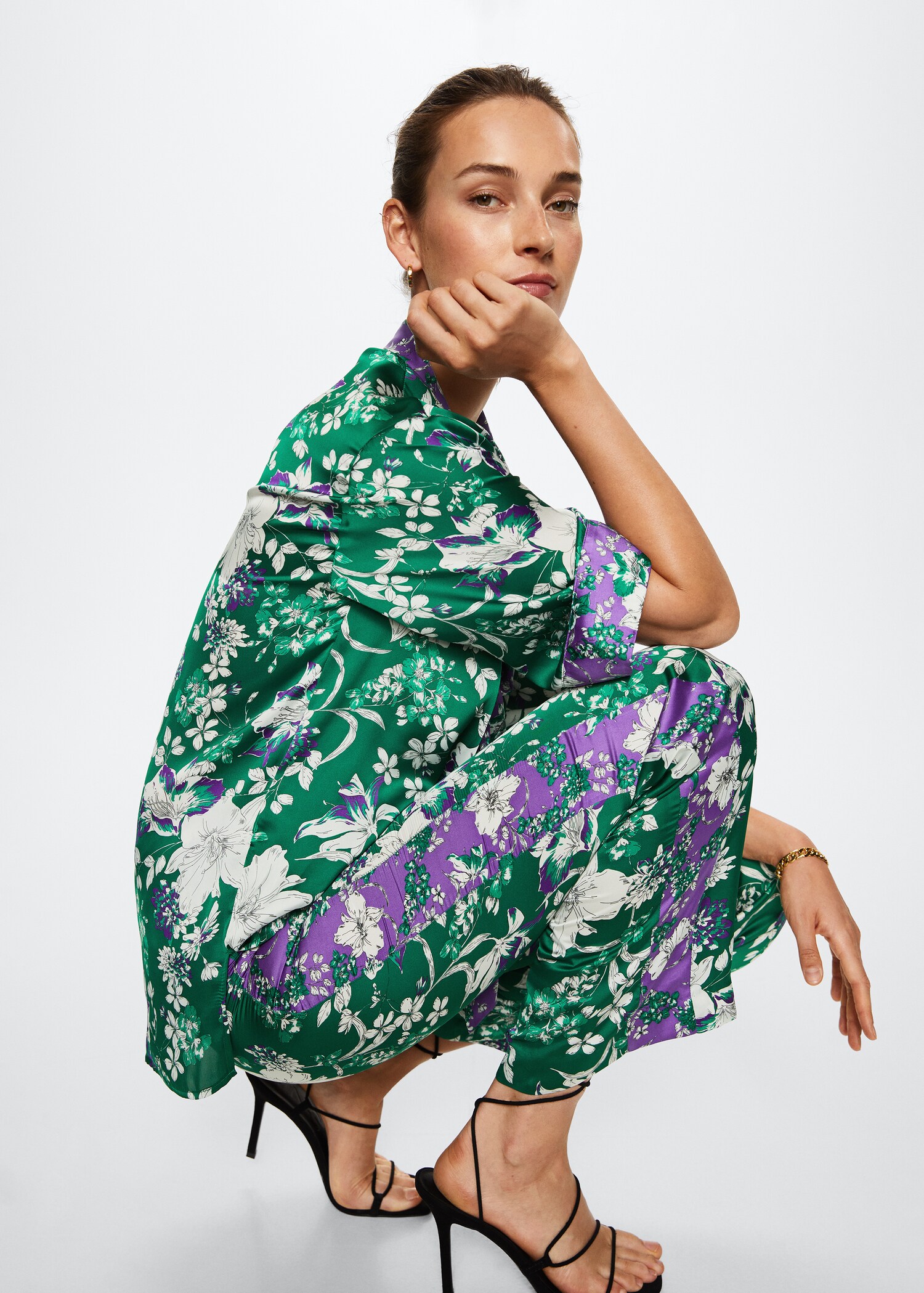 Pantalón estampado flores - Detalle del artículo 2