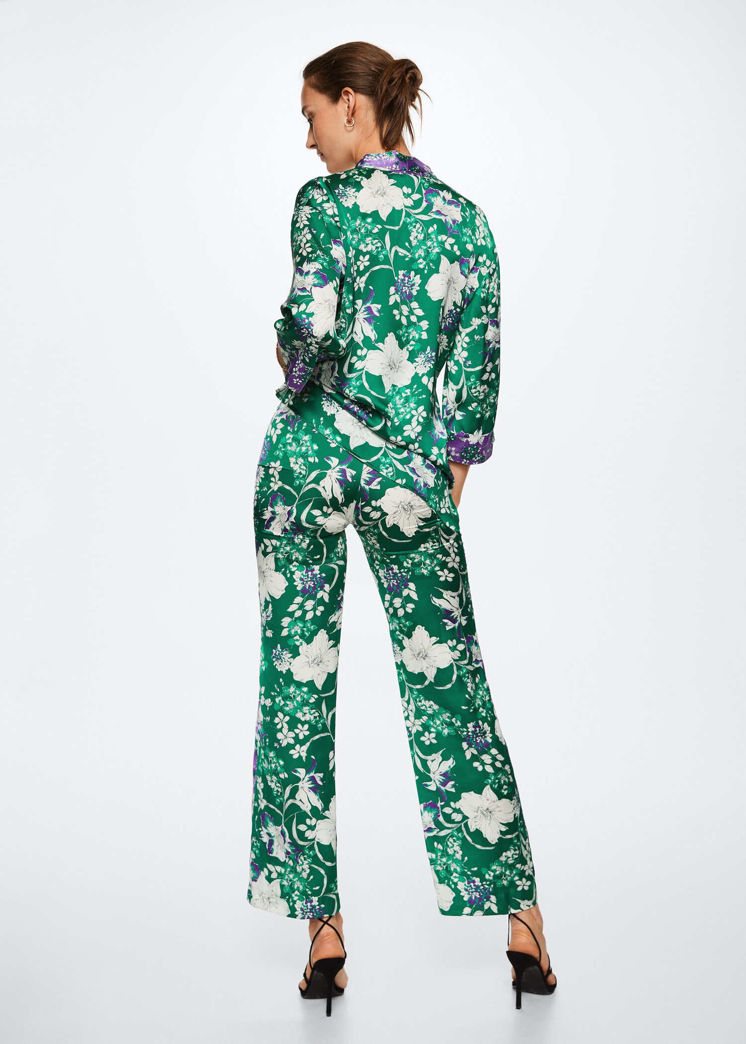 Pantalón estampado flores - Reverso del artículo