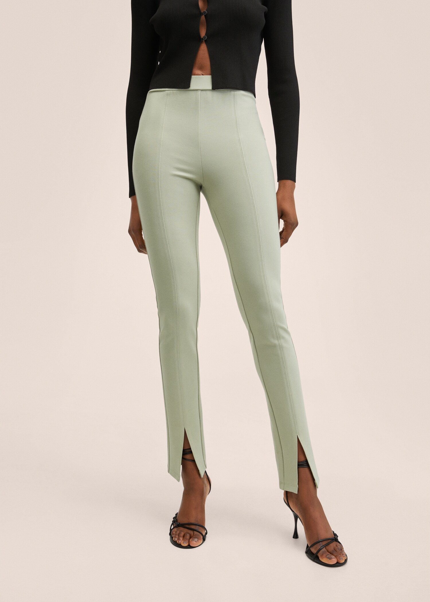 Leggings mit Saumschlitz - Mittlere Ansicht