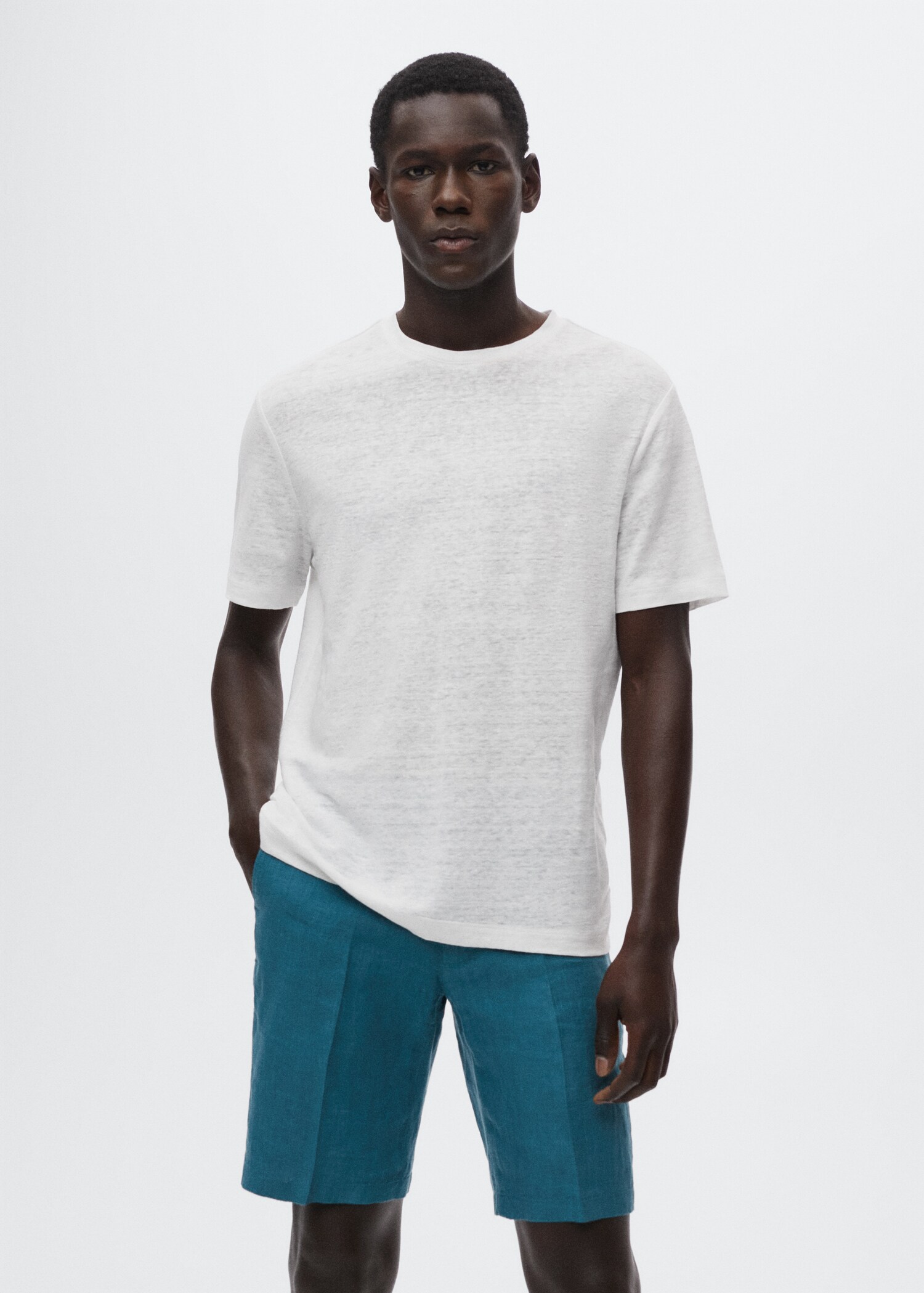 Camiseta 100% lino - Plano medio