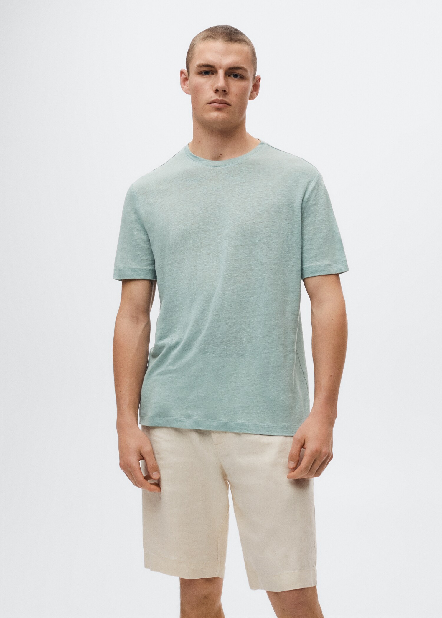 Camiseta 100% lino - Plano medio