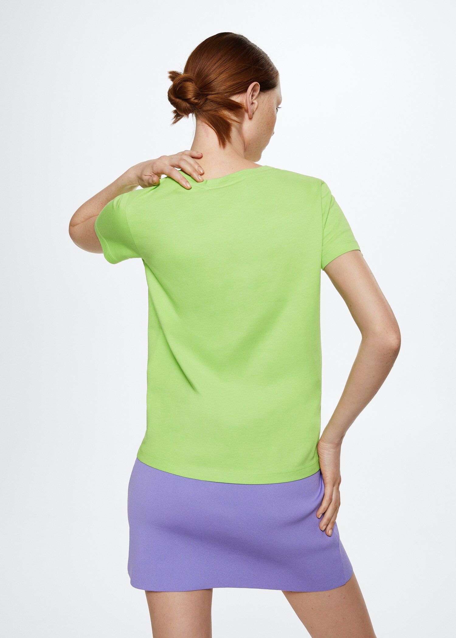 Essential cotton-blend T-shirt - Reverse of the article