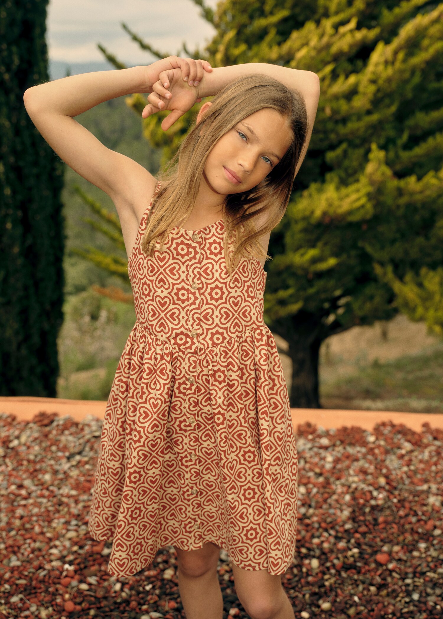 Printed cotton dress - Details of the article 5