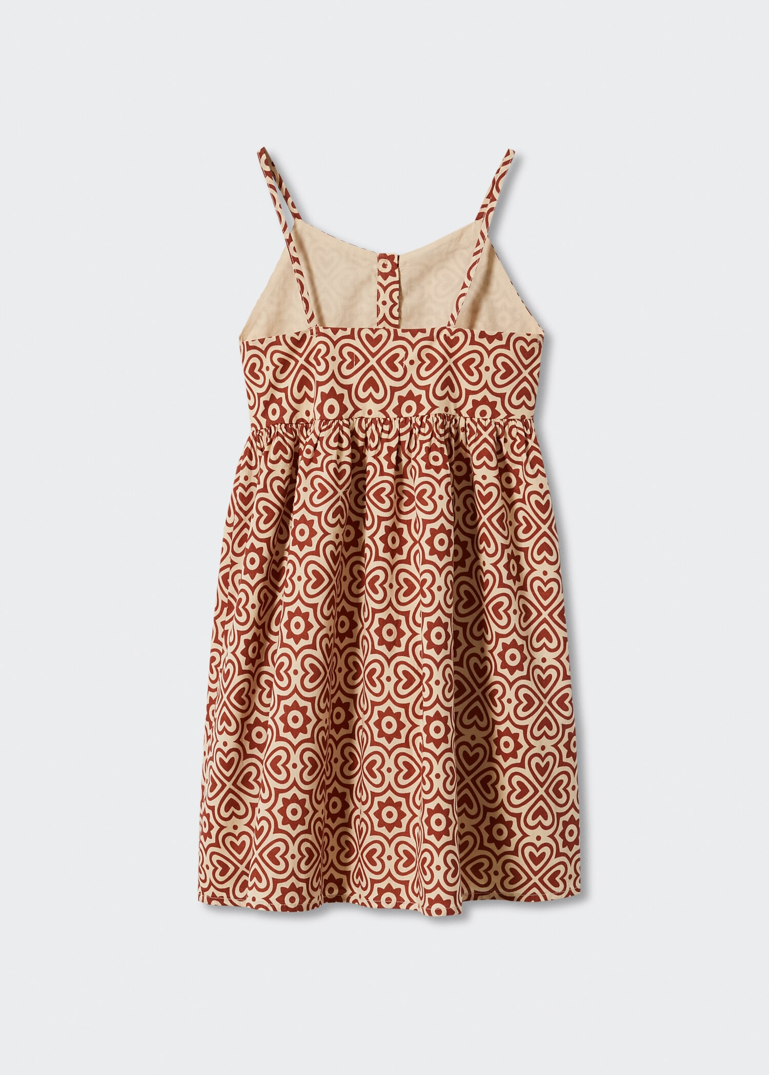 Printed cotton dress - Reverse of the article