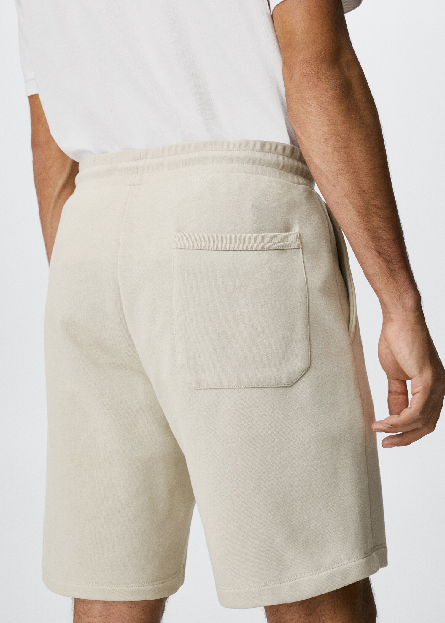 Jogger cotton Bermuda shorts - Details of the article 3