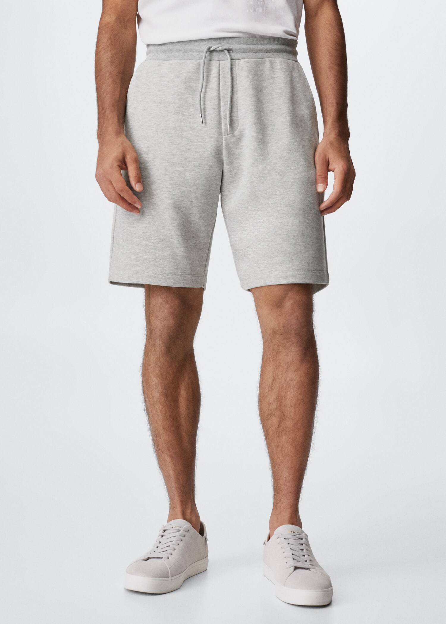Jogger cotton Bermuda shorts - Medium plane