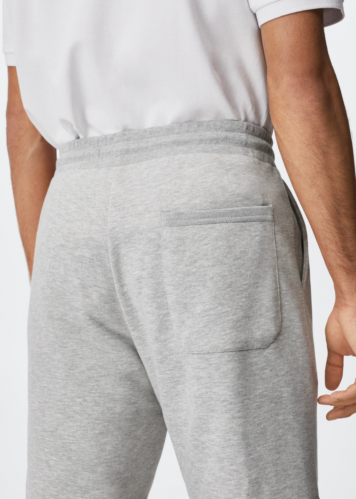 Jogger cotton Bermuda shorts - Reverse of the article