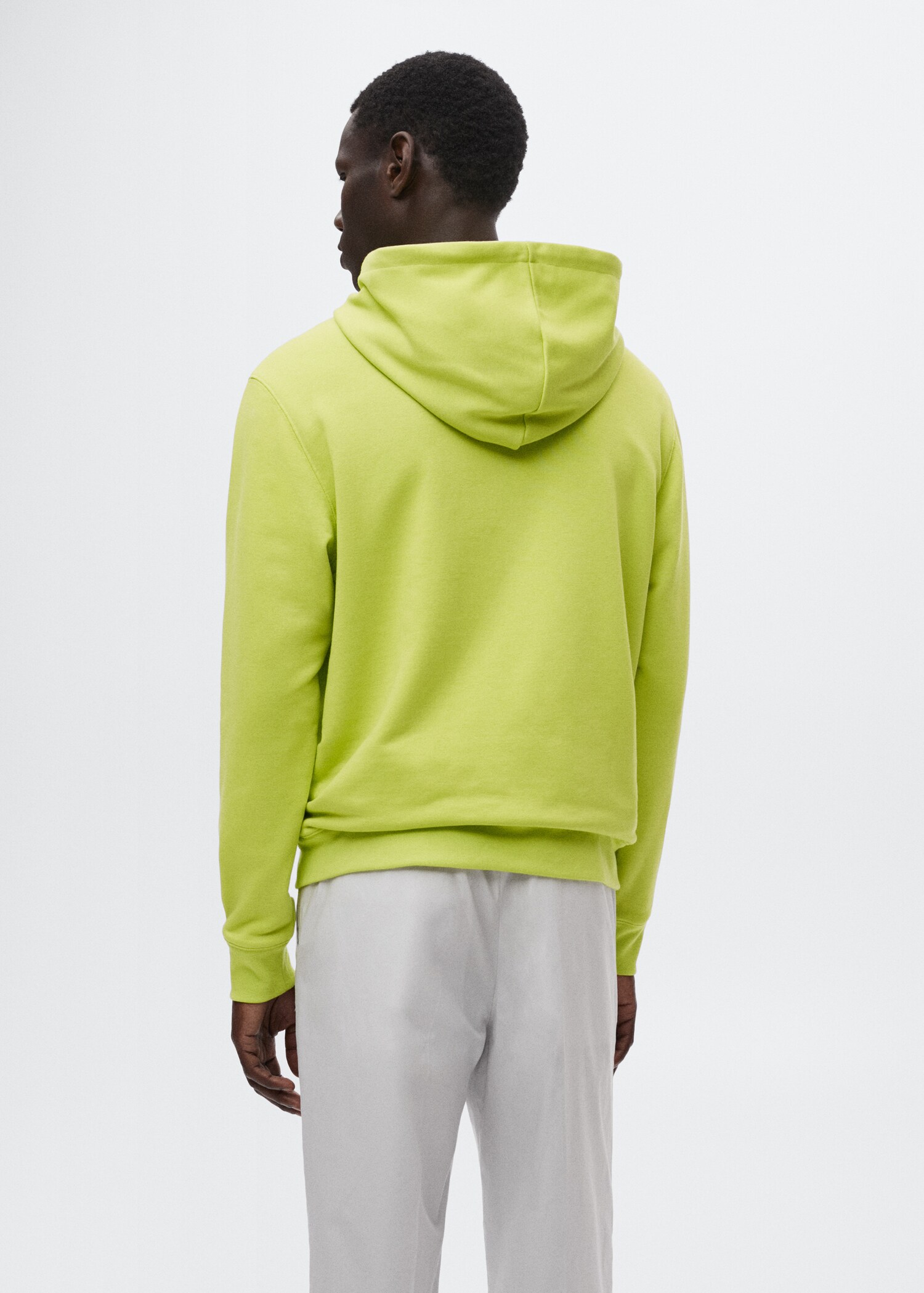 Leichte Basic-Sweatshirt mit Kapuze - Rückseite des Artikels