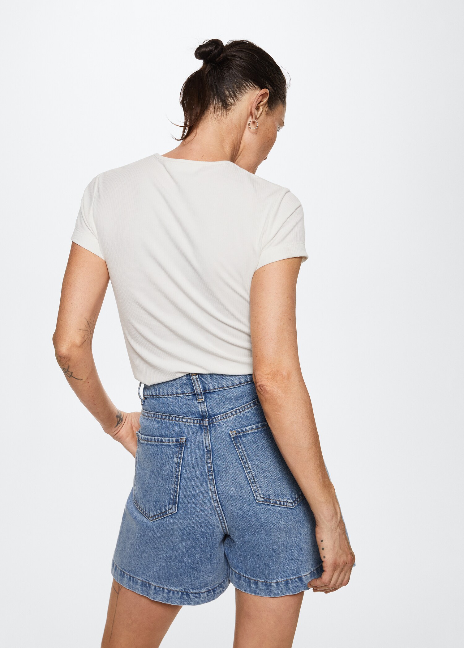 T-shirt basique col rond - Verso de l’article
