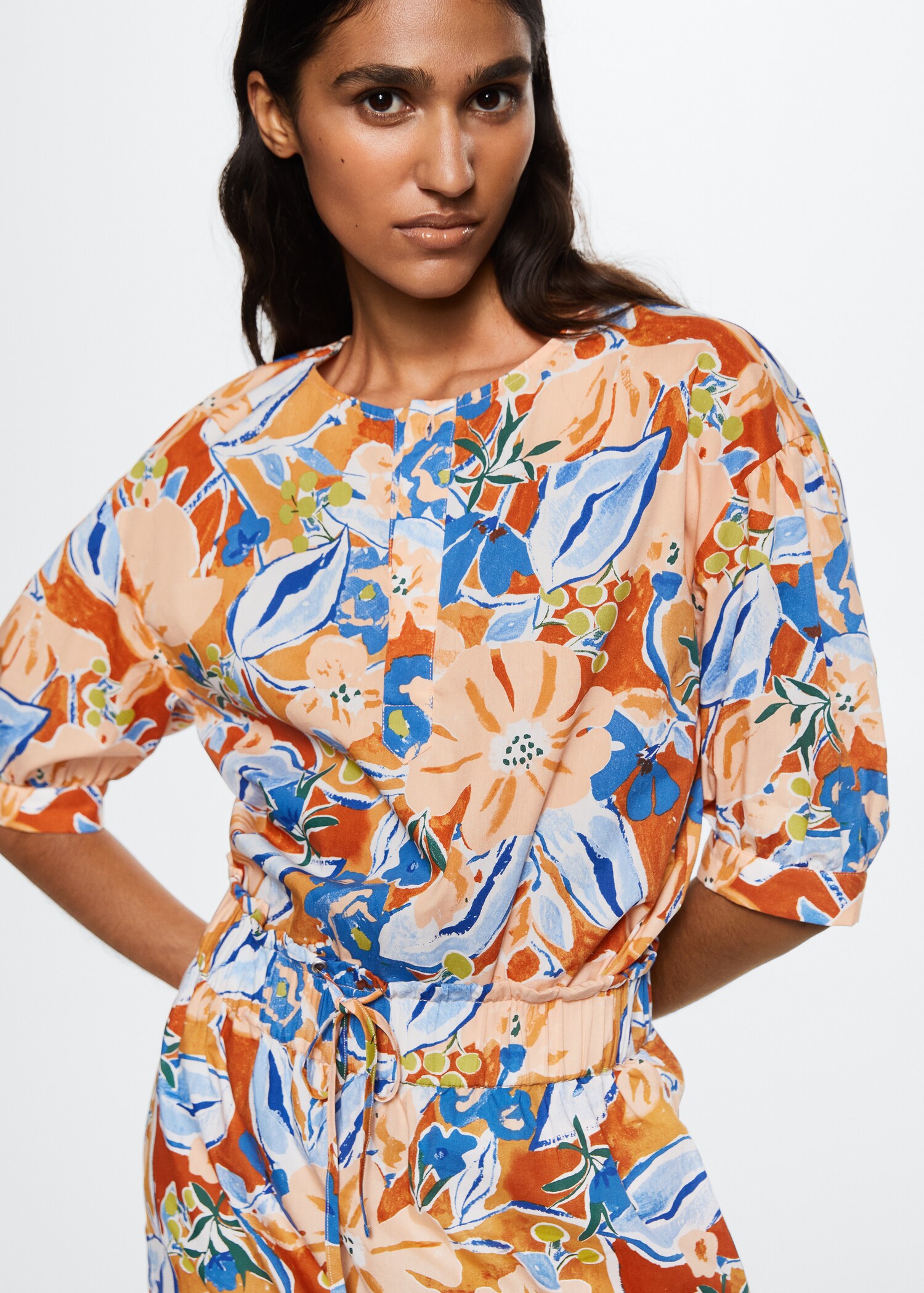 Floral print blouse - Medium plane