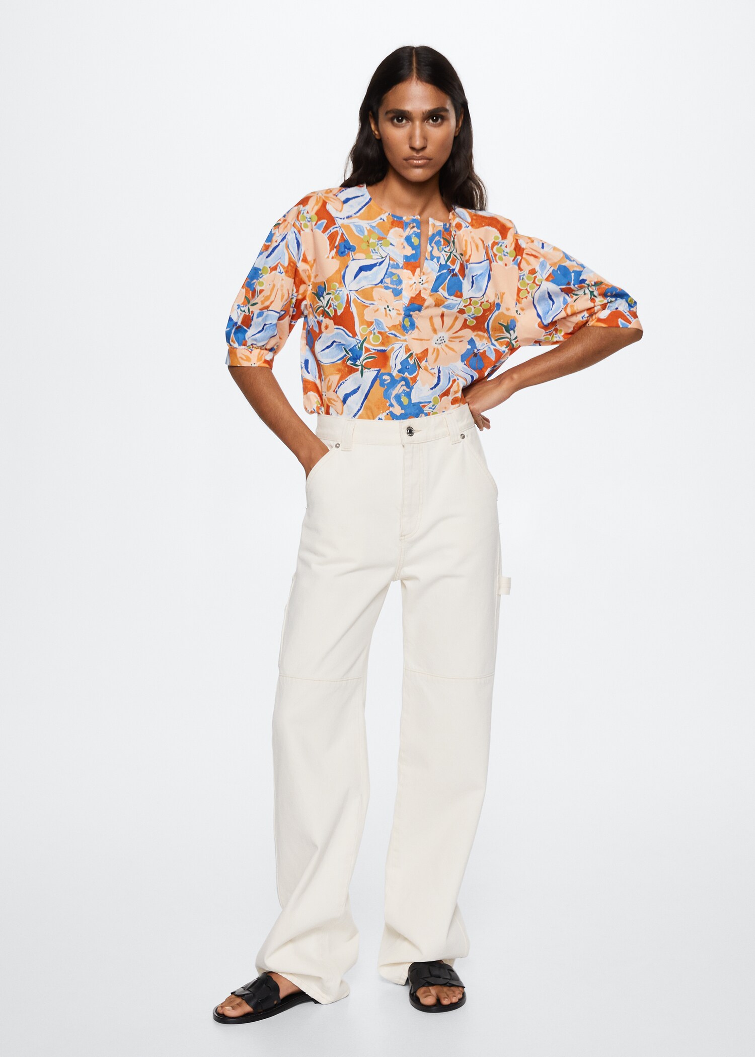 Floral print blouse - Details of the article 2