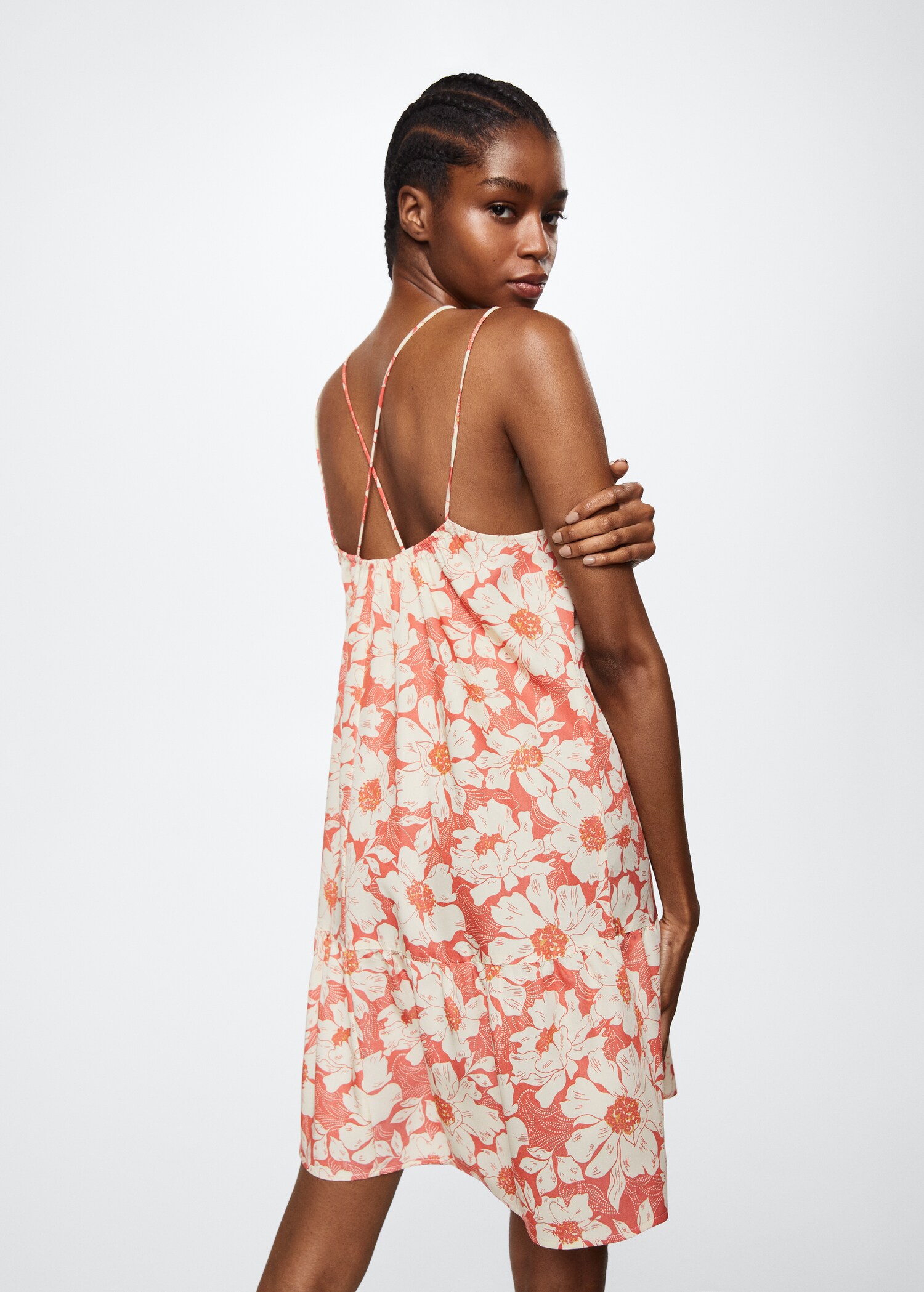 Flower print dress - Reverse of the article