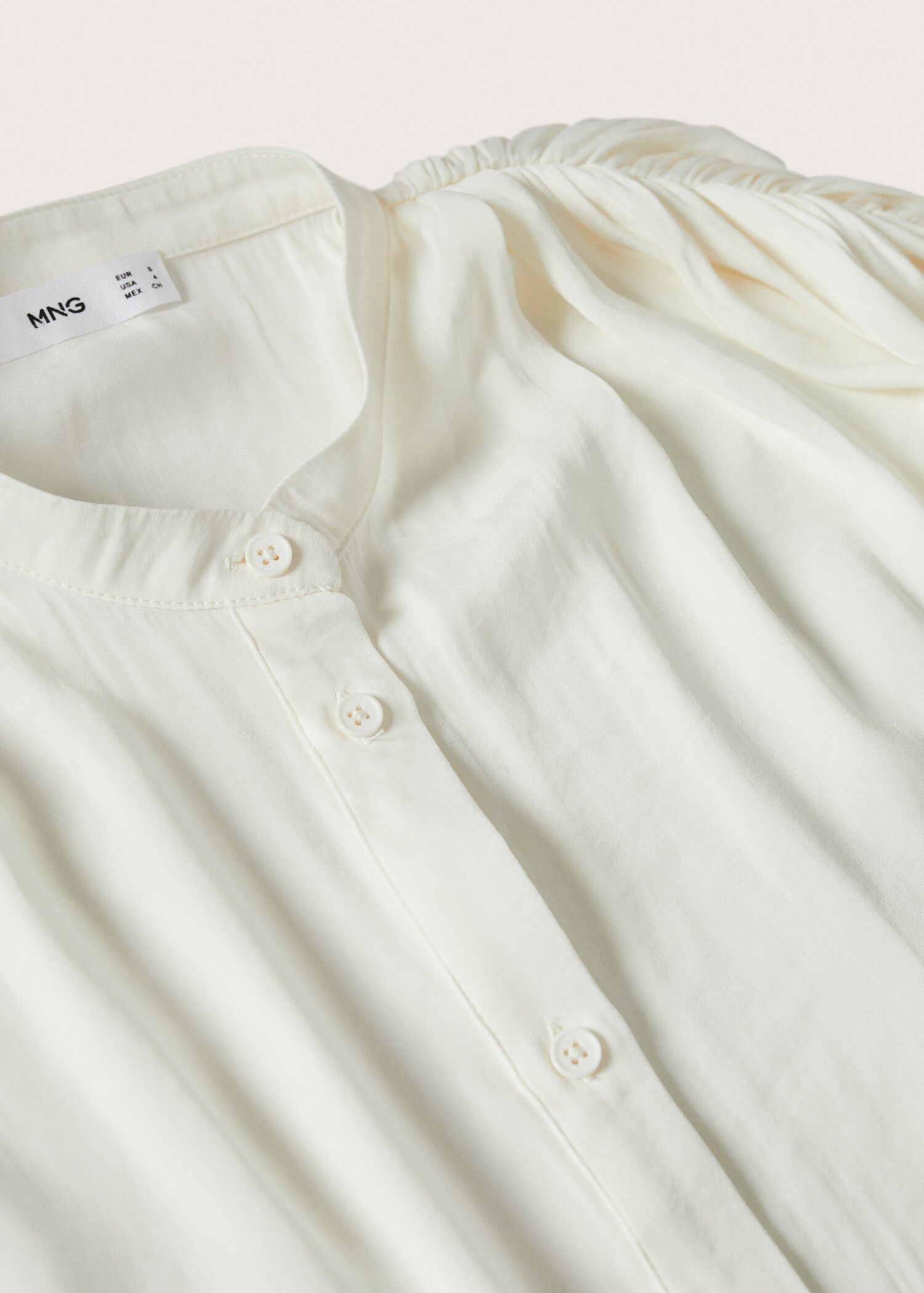Buttoned flowy blouse - Details of the article 8