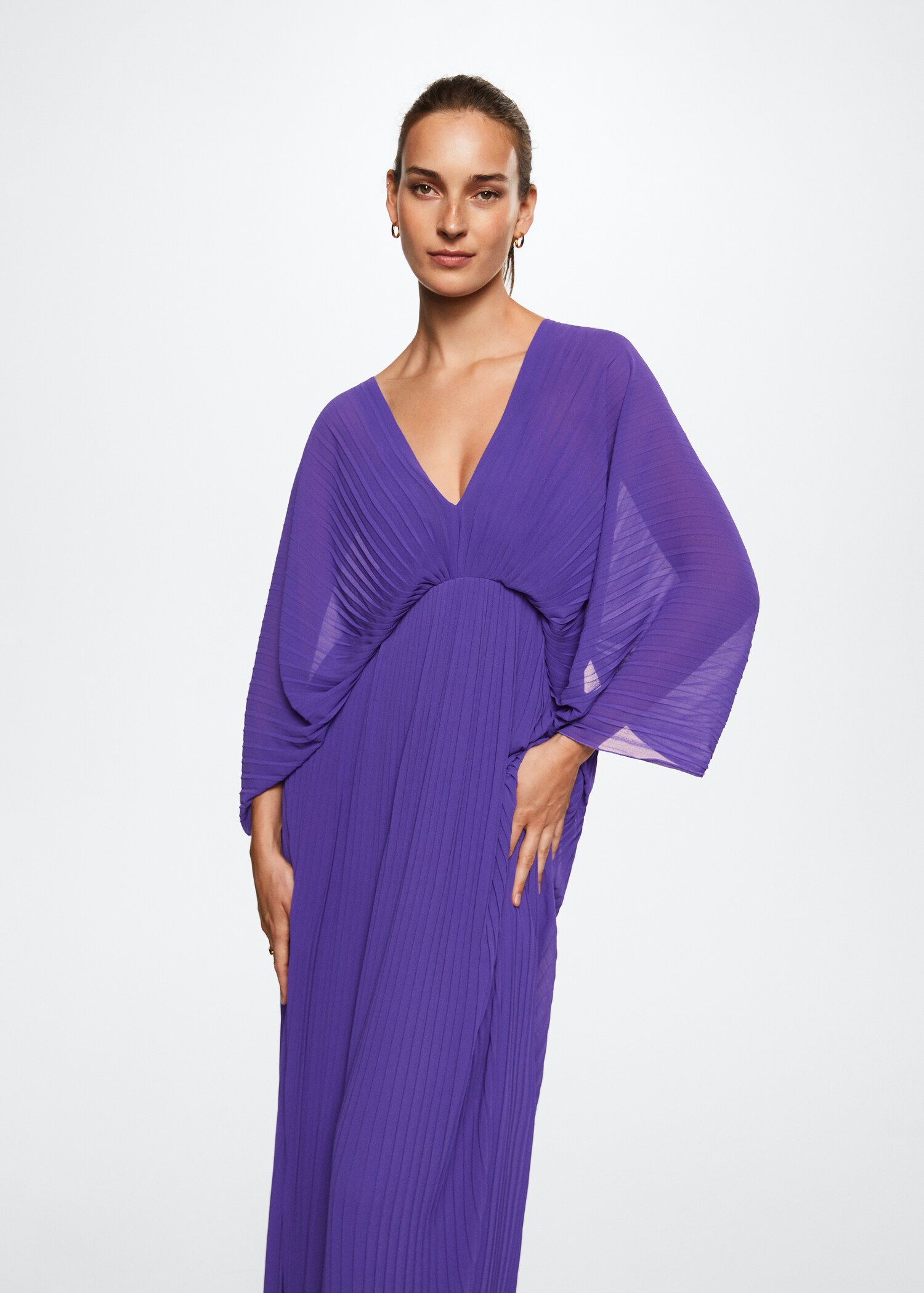 Flowy pleated dress - Medium plane