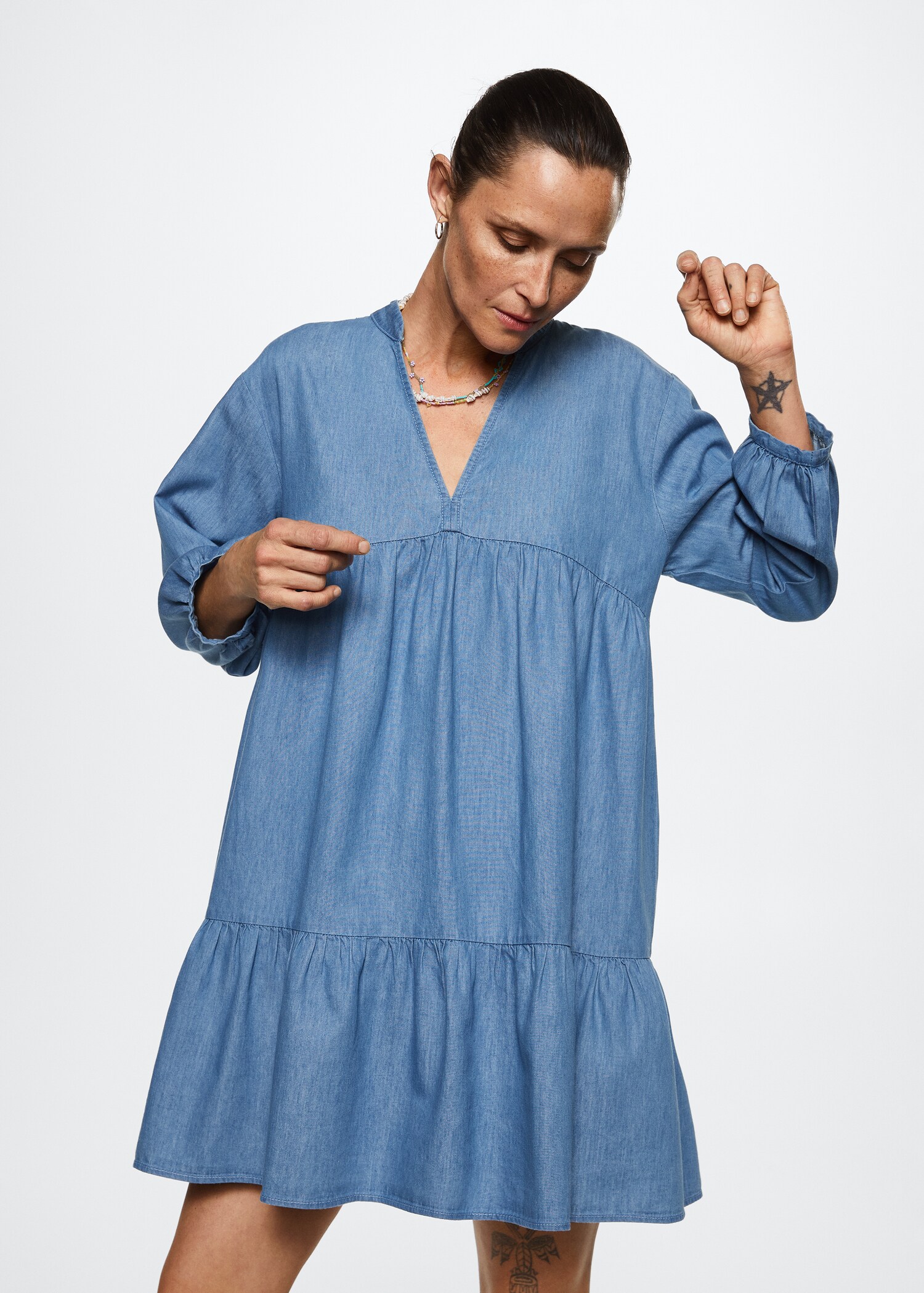 Robe fluide volants - Plan moyen