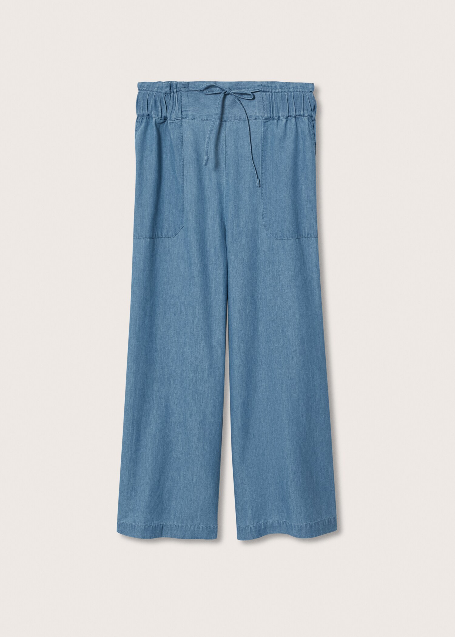 Belt cotton-blend trousers - Article without model