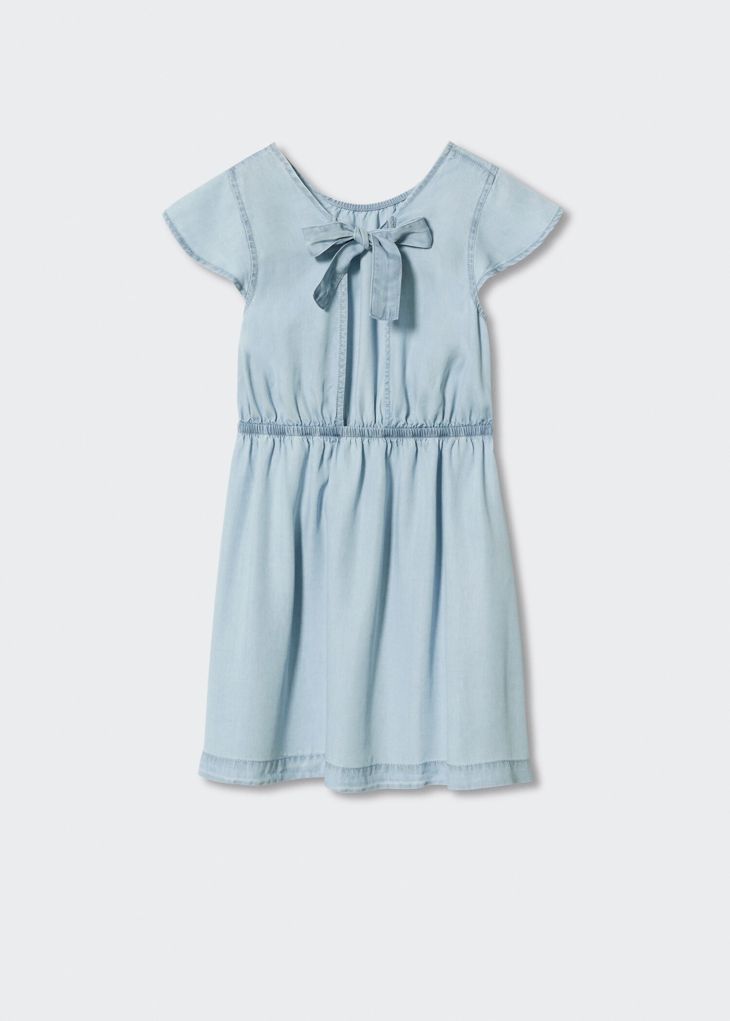 Lyocell short dress - Reverse of the article