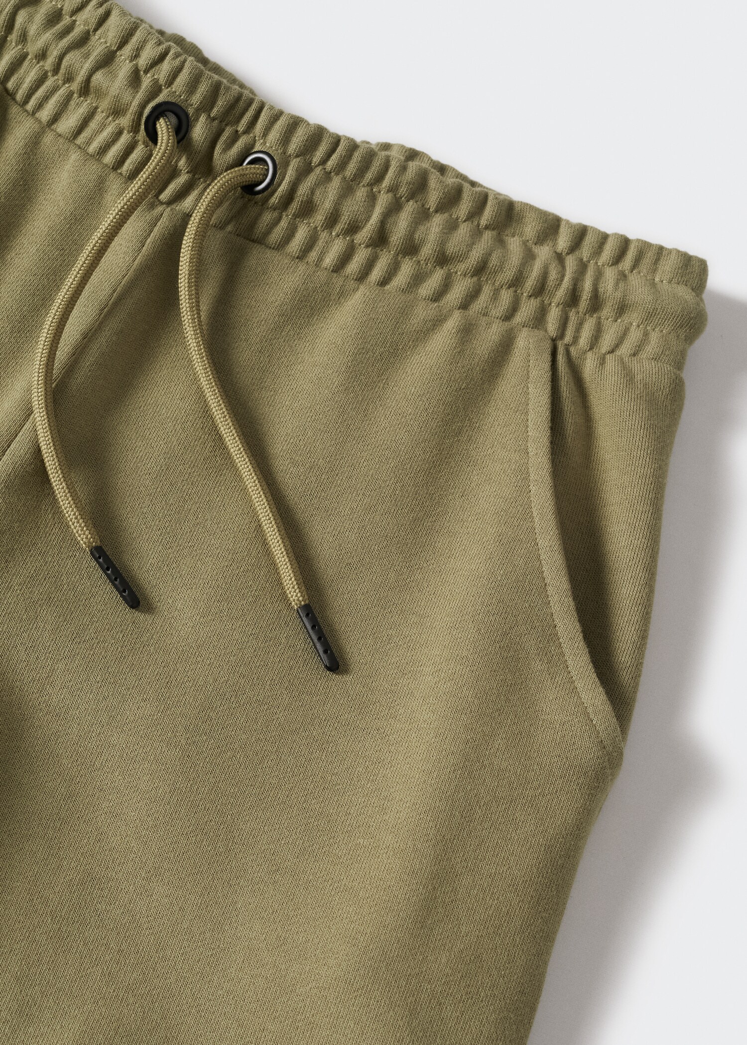 Cotton shorts with elastic waist - Details of the article 8