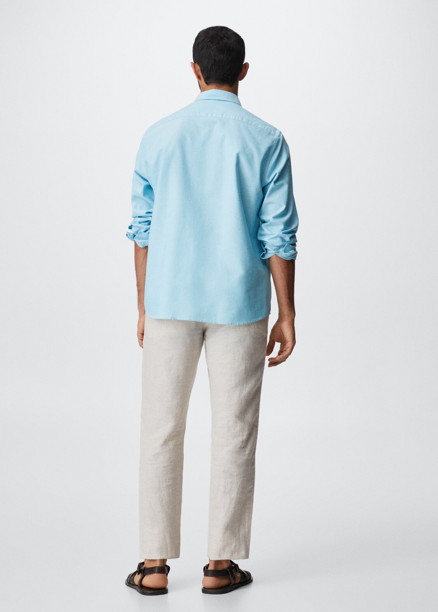 Camisa regular fit algodón - Reverso del artículo