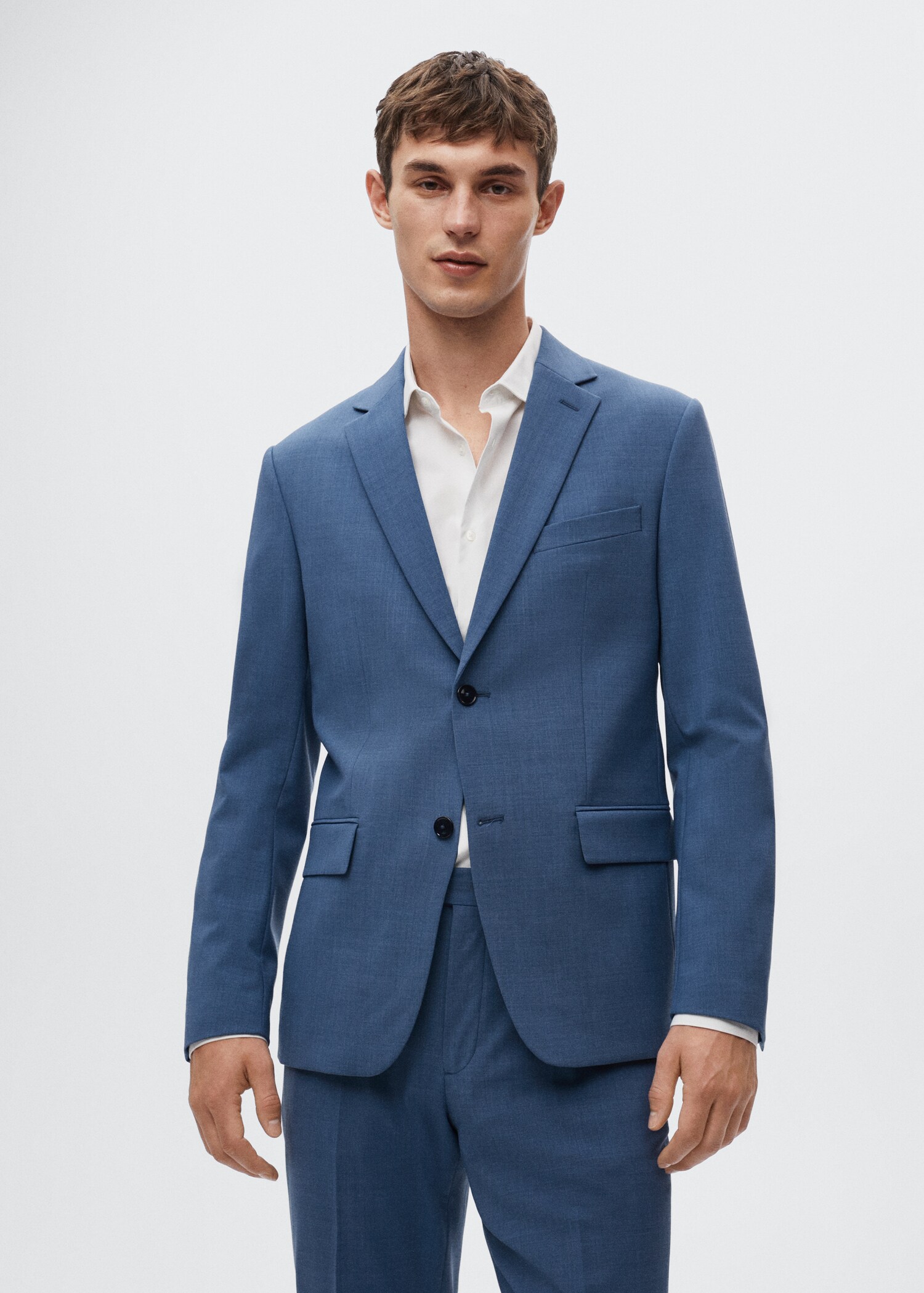 Veste costume laine - Plan moyen