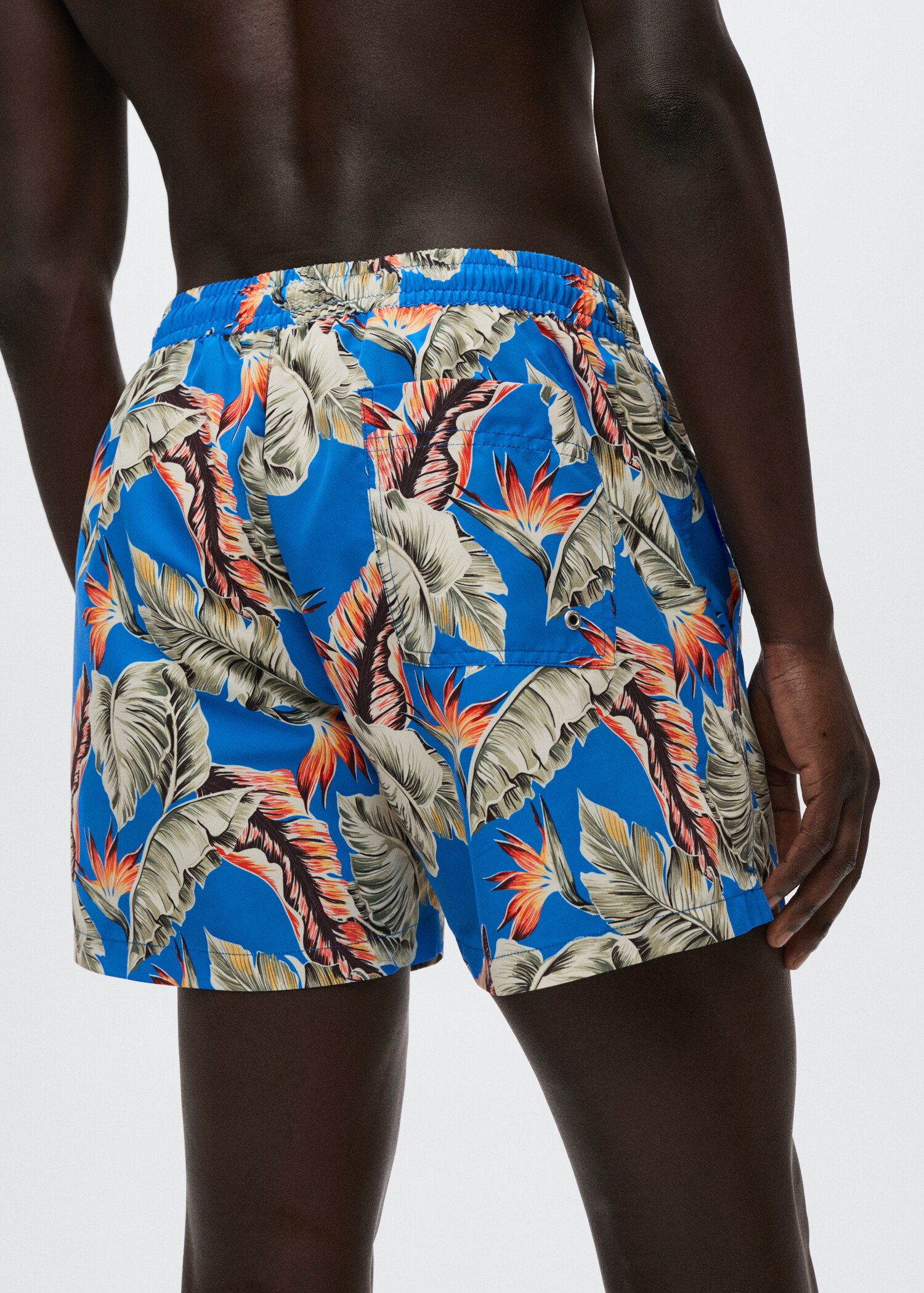 Badeshorts mit Hawaii-Print - Detail des Artikels 2