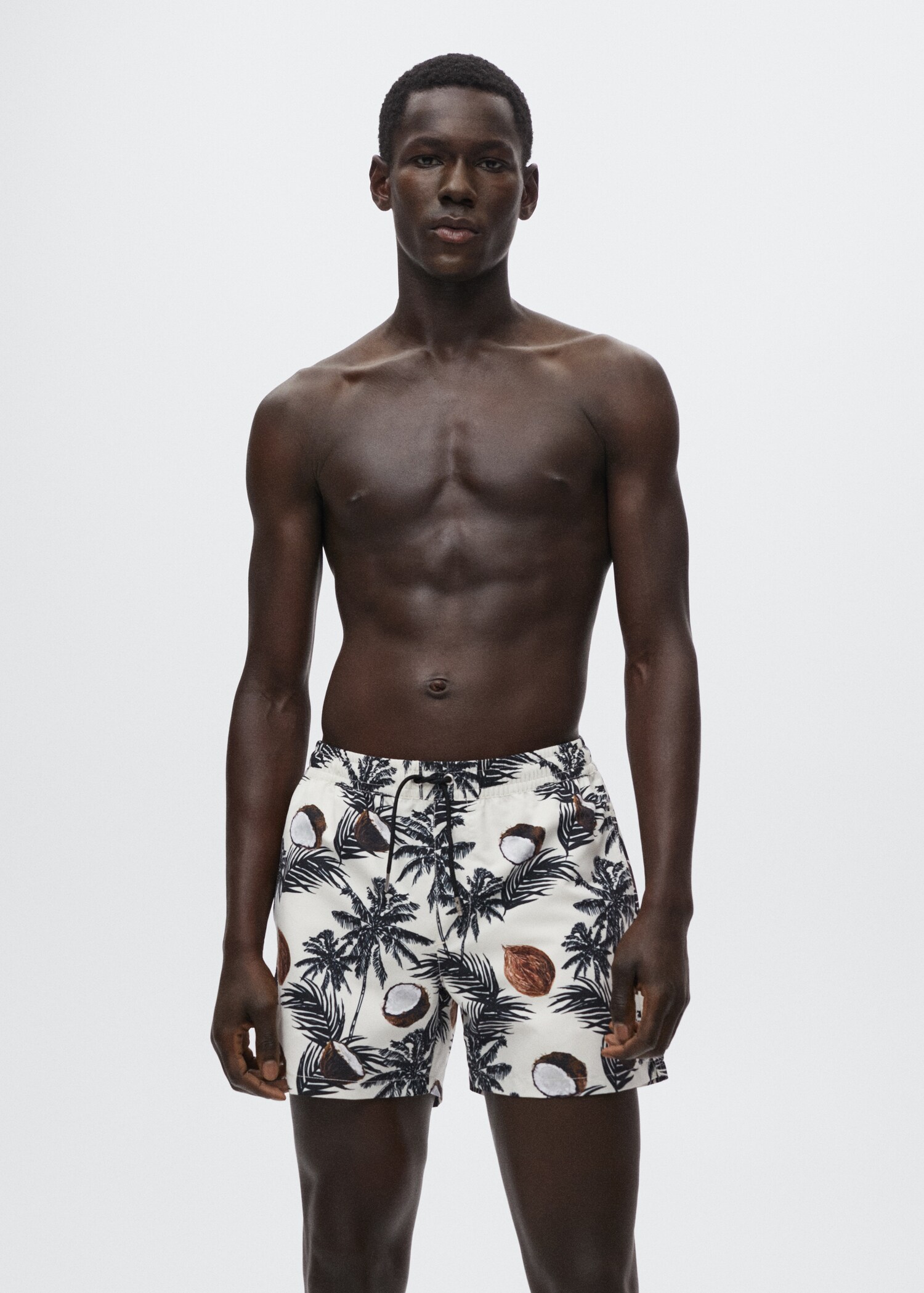 Hawaiian print swimming trunks Men MANGO Georgia