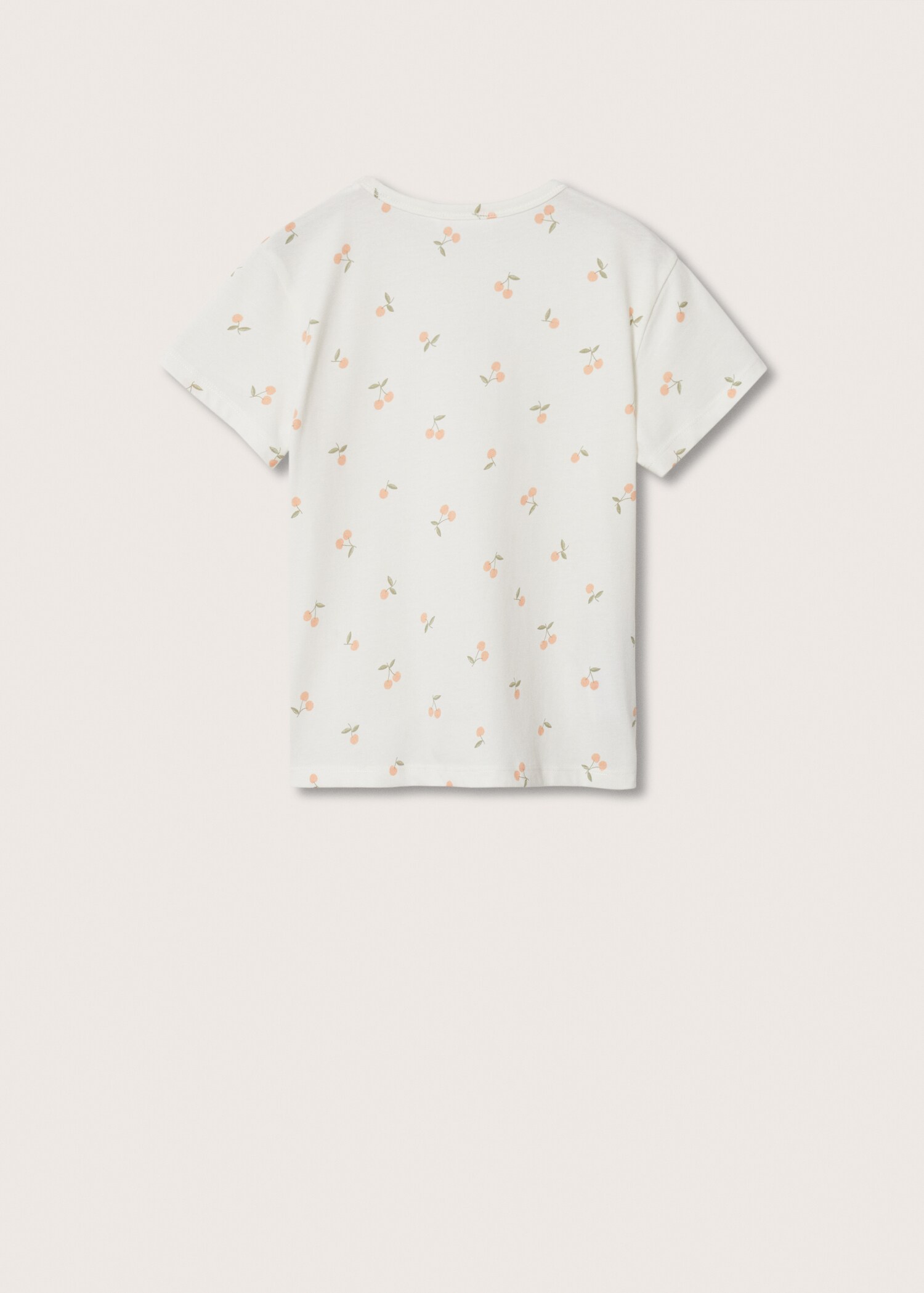 Printed cotton-blend T-shirt - Reverse of the article