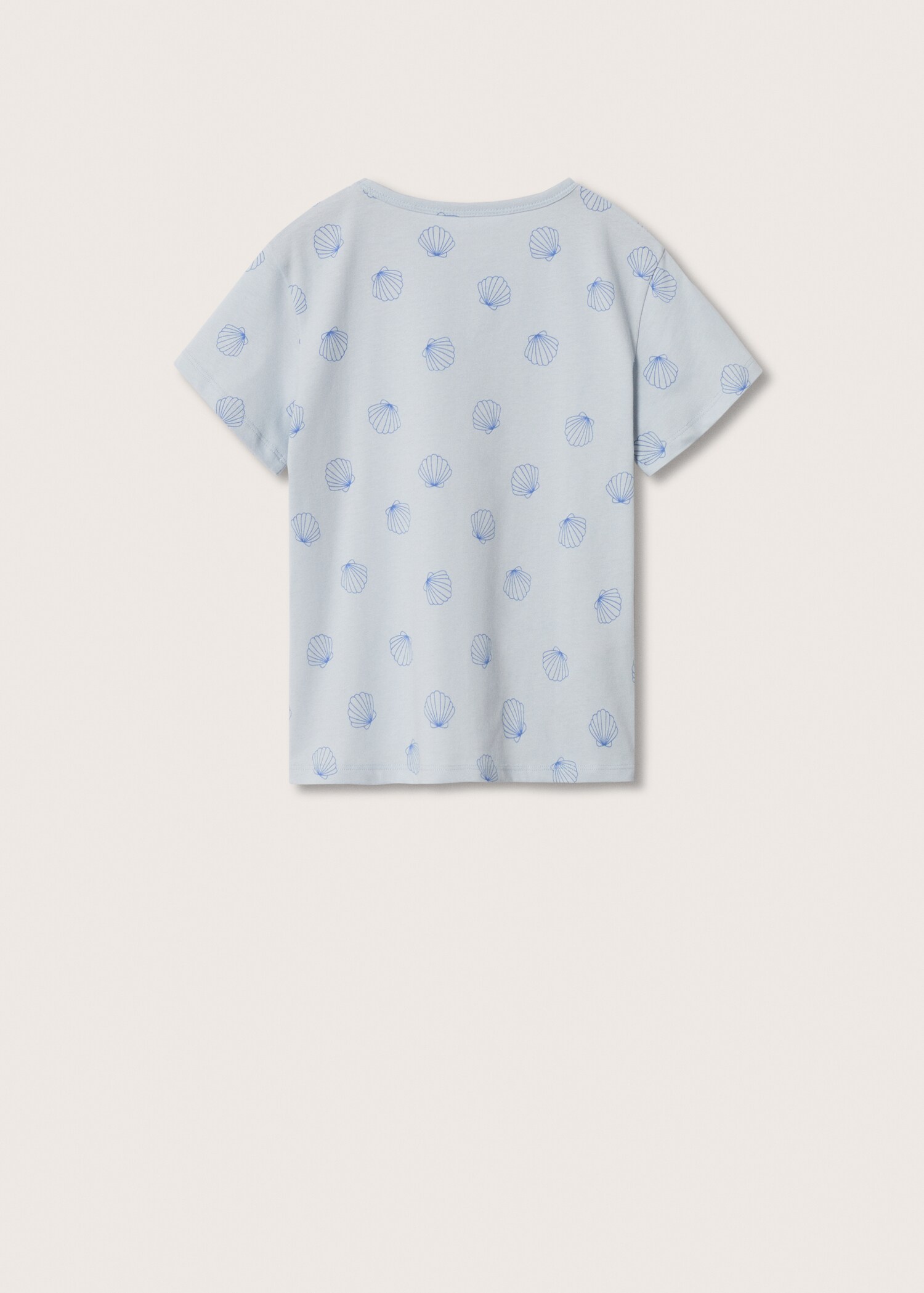 Printed cotton-blend T-shirt - Reverse of the article